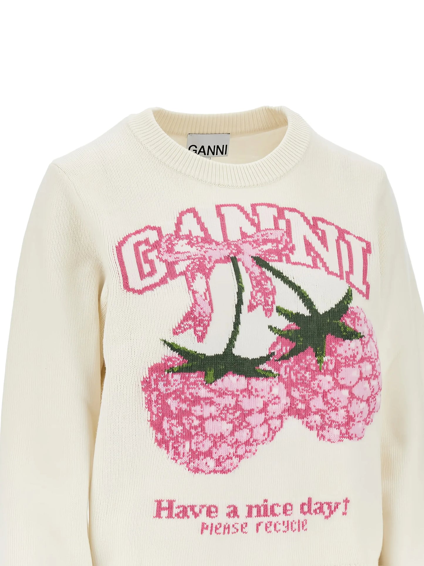 jumper in graphic wool