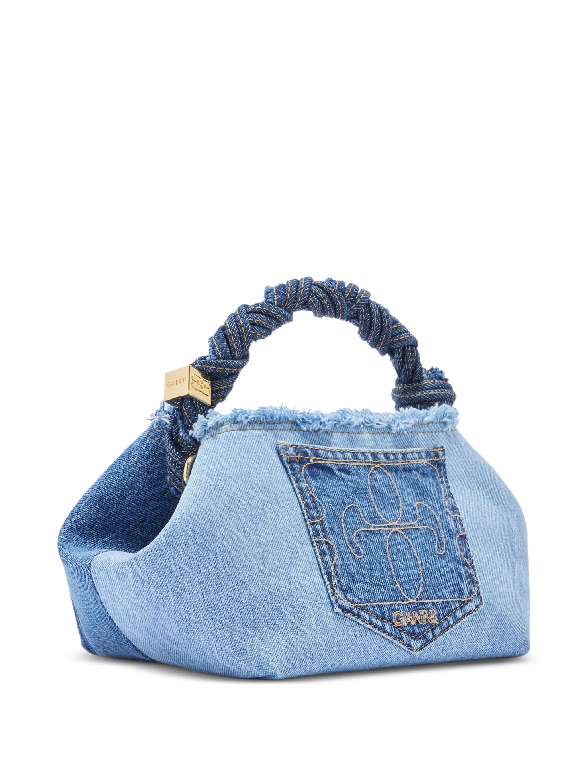 twisted handle satchel tote bag