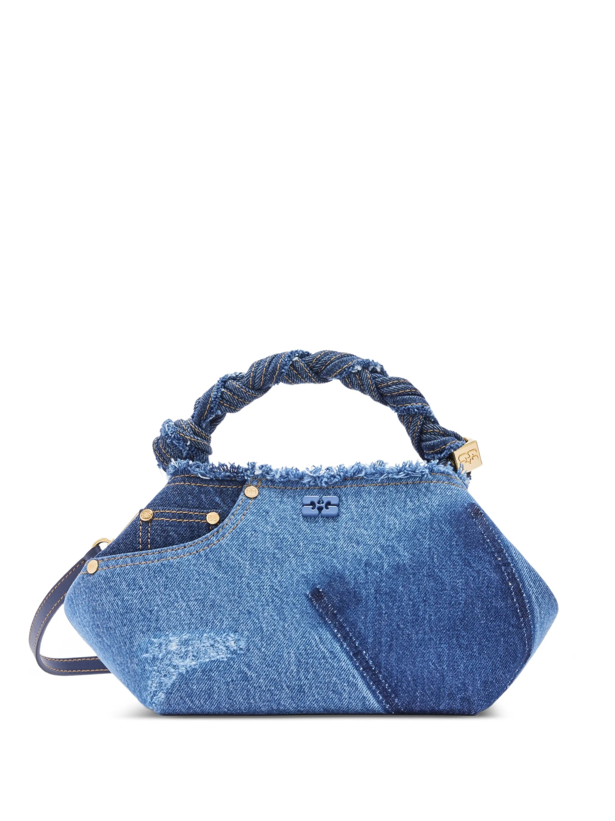 twisted handle satchel tote bag