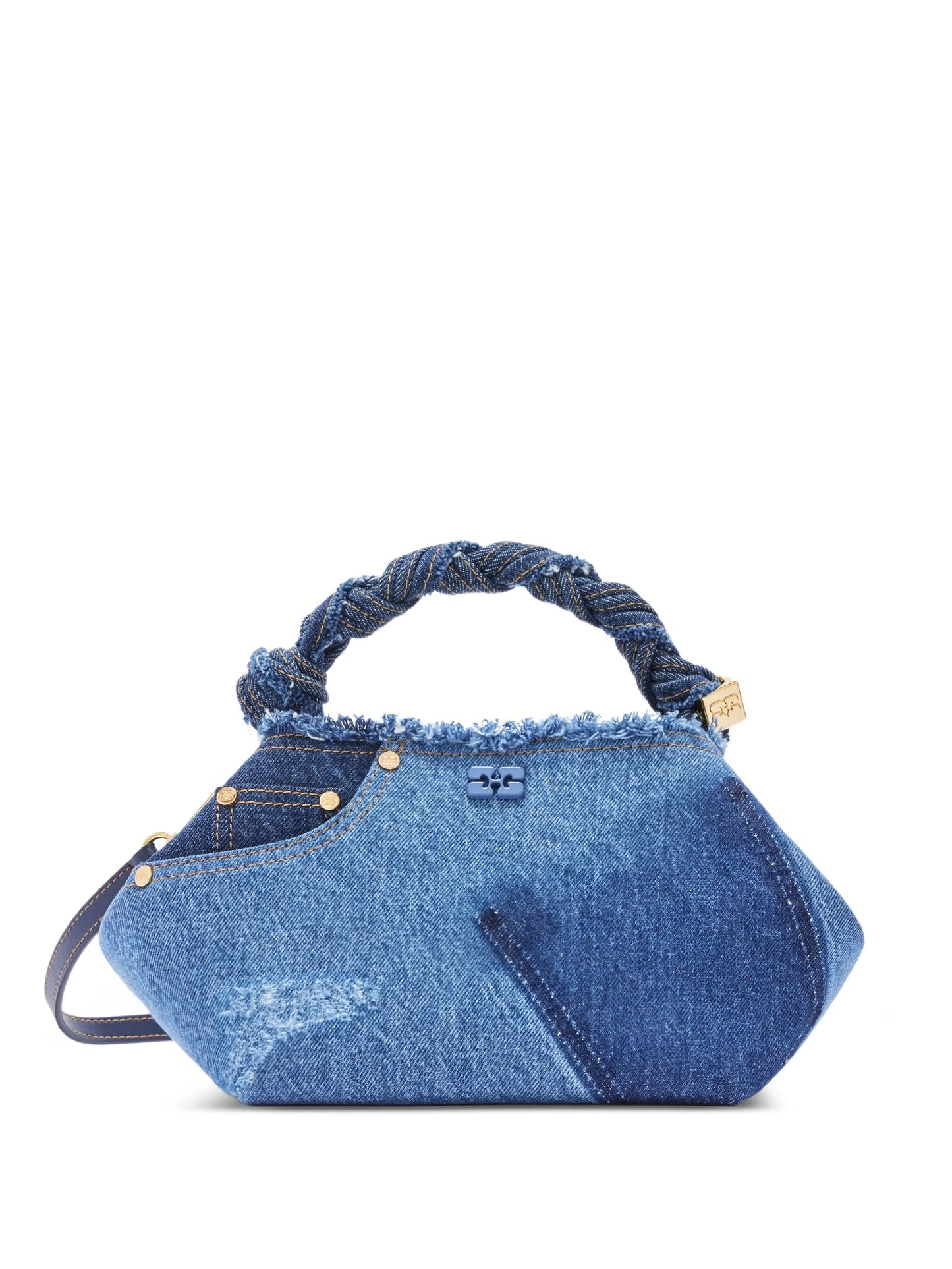 twisted handle satchel tote bag