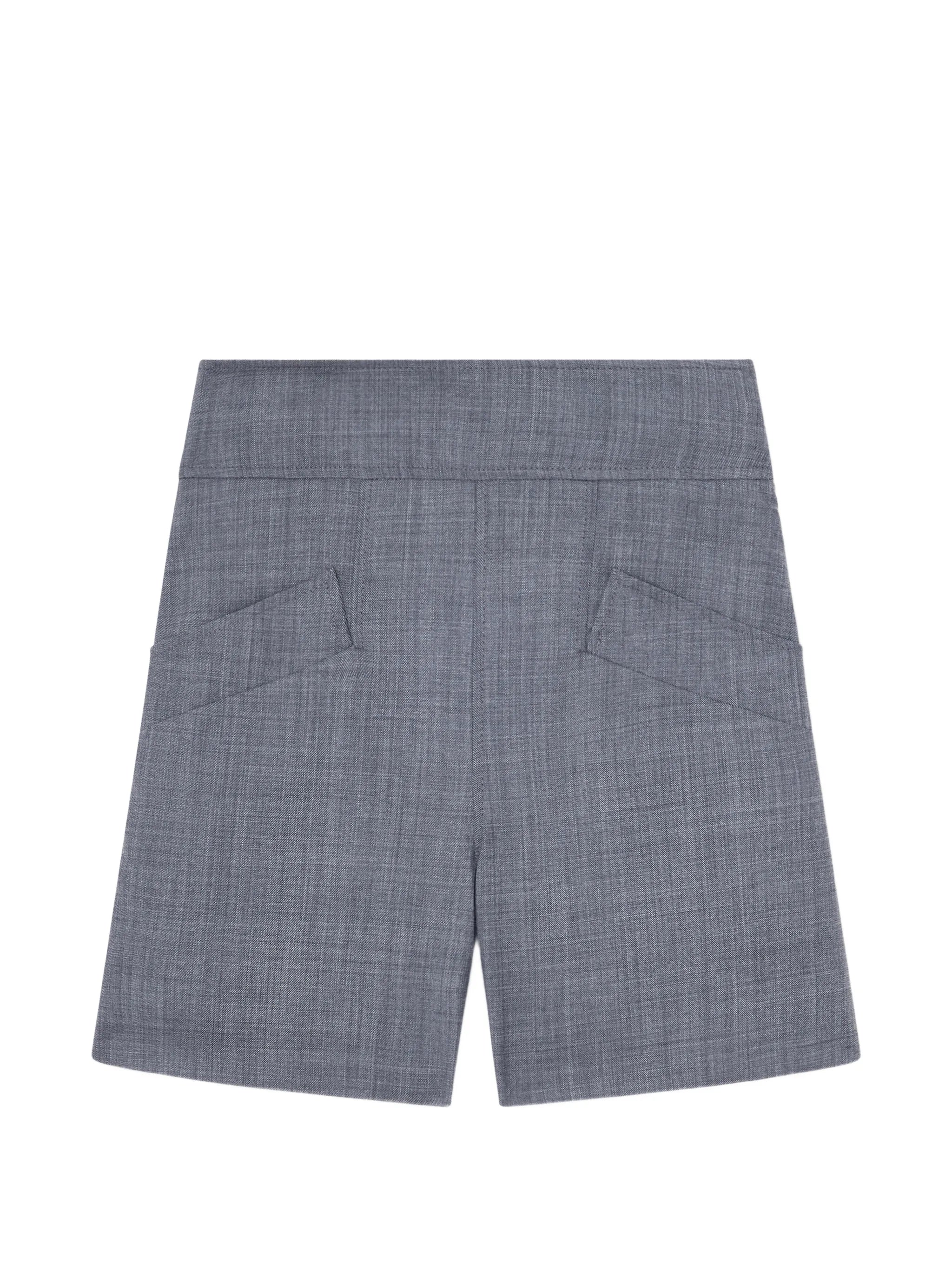 mélange-effect shorts