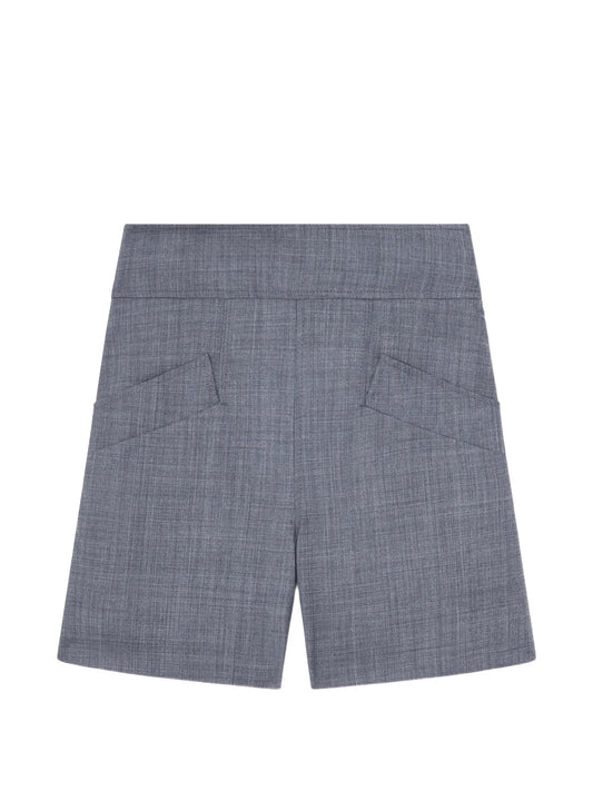 mélange-effect shorts