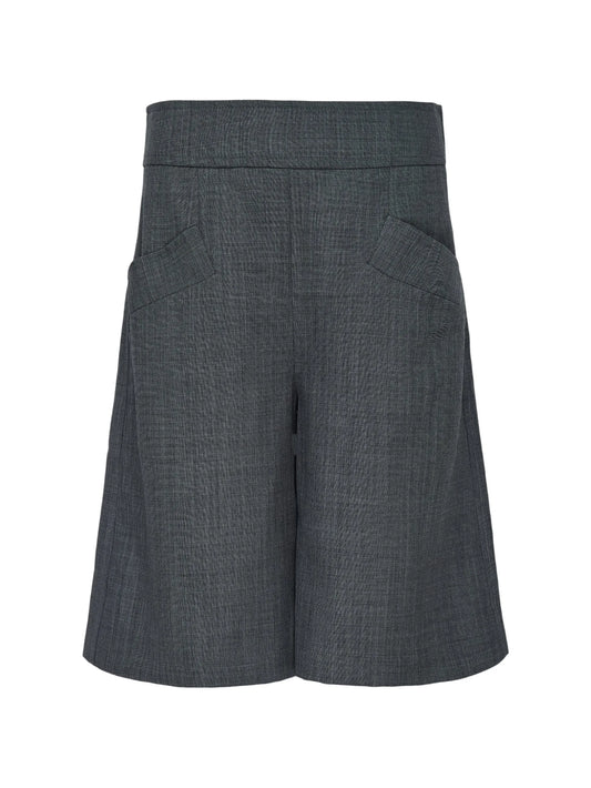 mélange-effect shorts