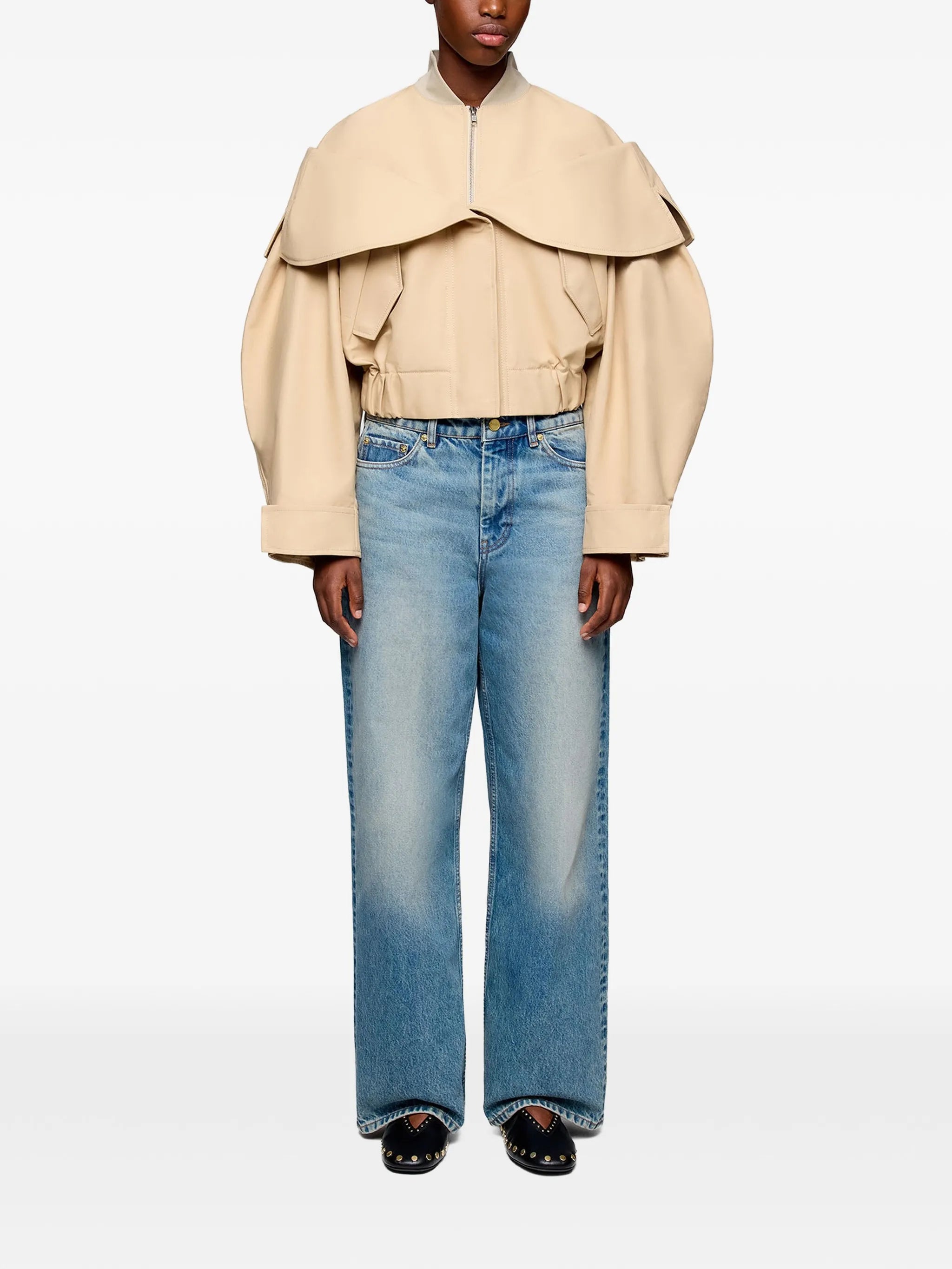 layered-detail bomber jacket