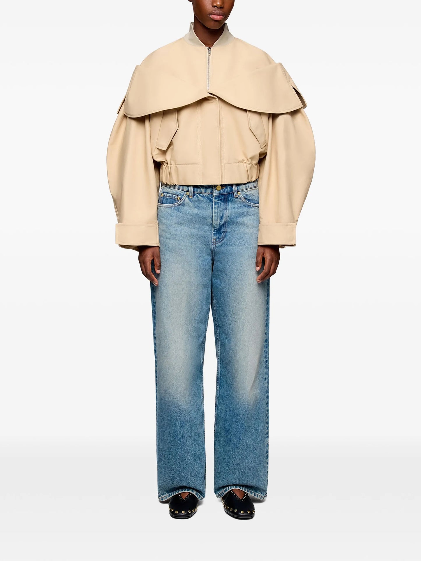 layered-detail bomber jacket