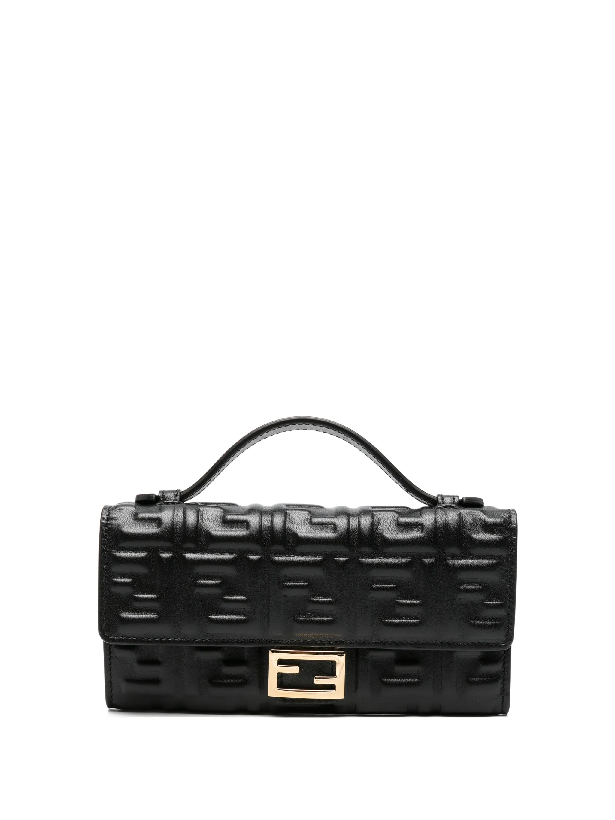 enbossed leather mini bag