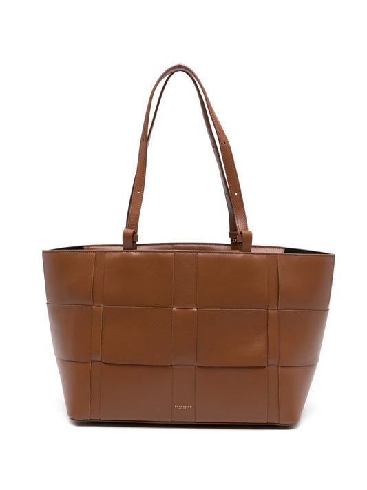 Florence woven leather florence tote bag