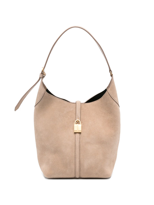 Siena suede bucket bag