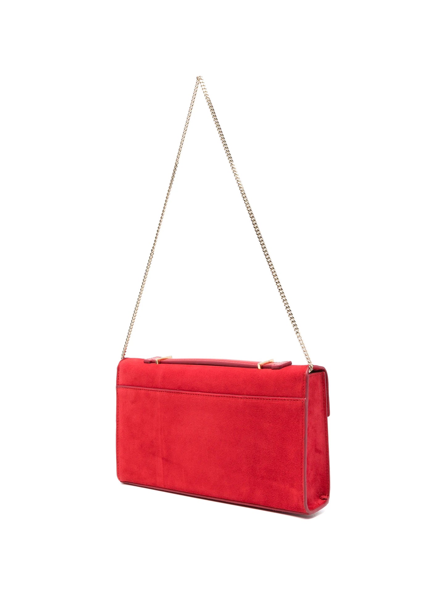 Vancouver chain suede clutch bag