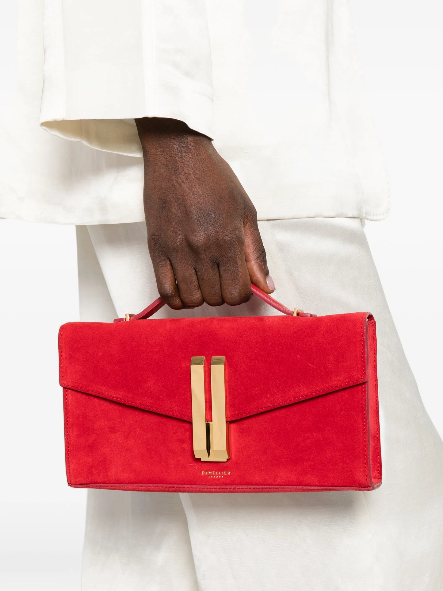 Vancouver chain suede clutch bag