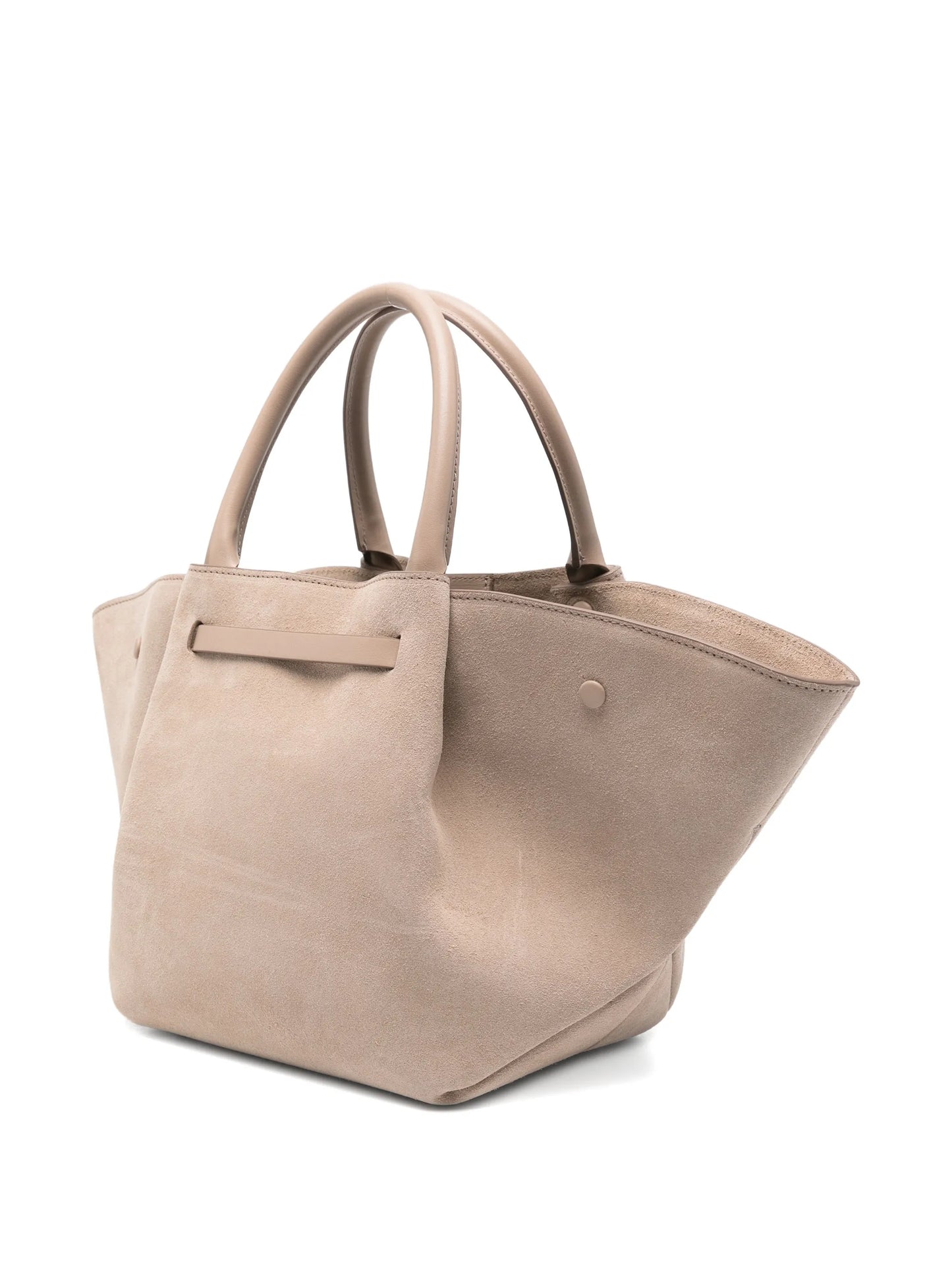 suede top tote bag