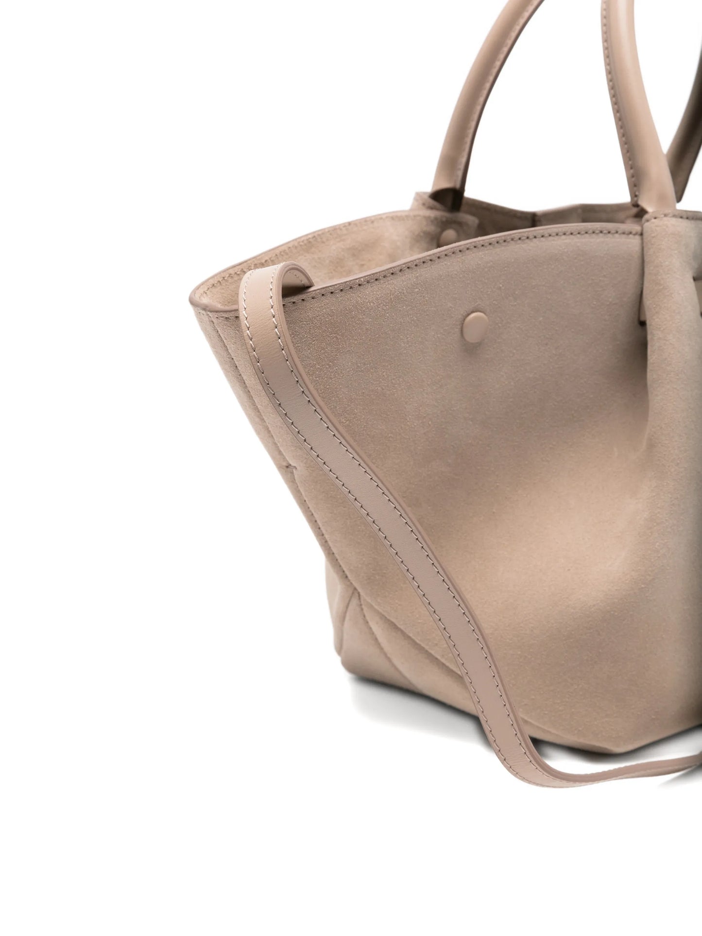 suede top tote bag