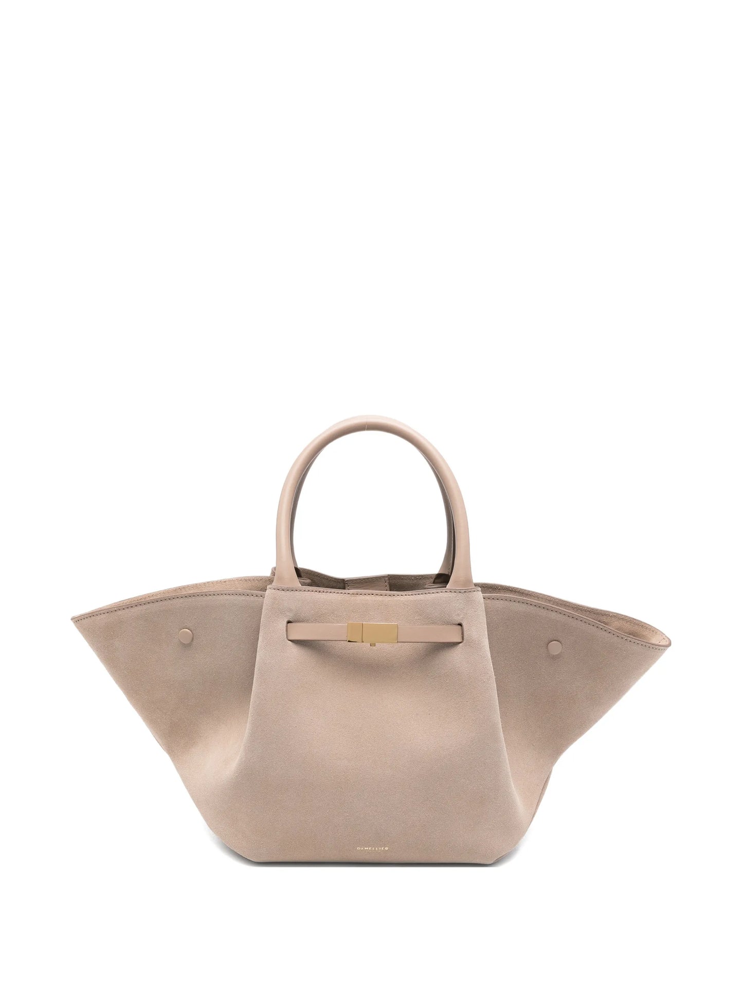 Midi New York suede tote bag