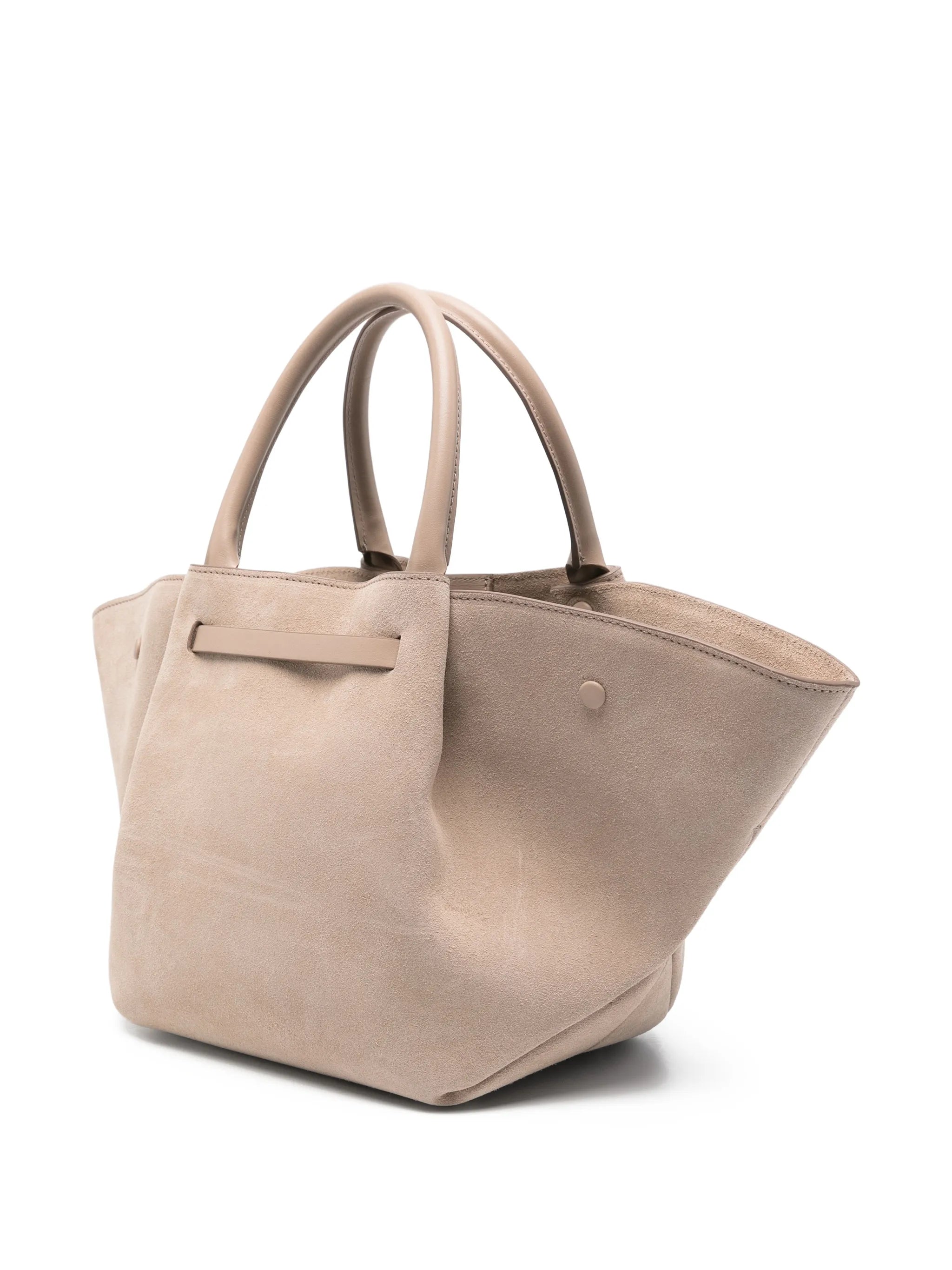 Midi New York suede tote bag