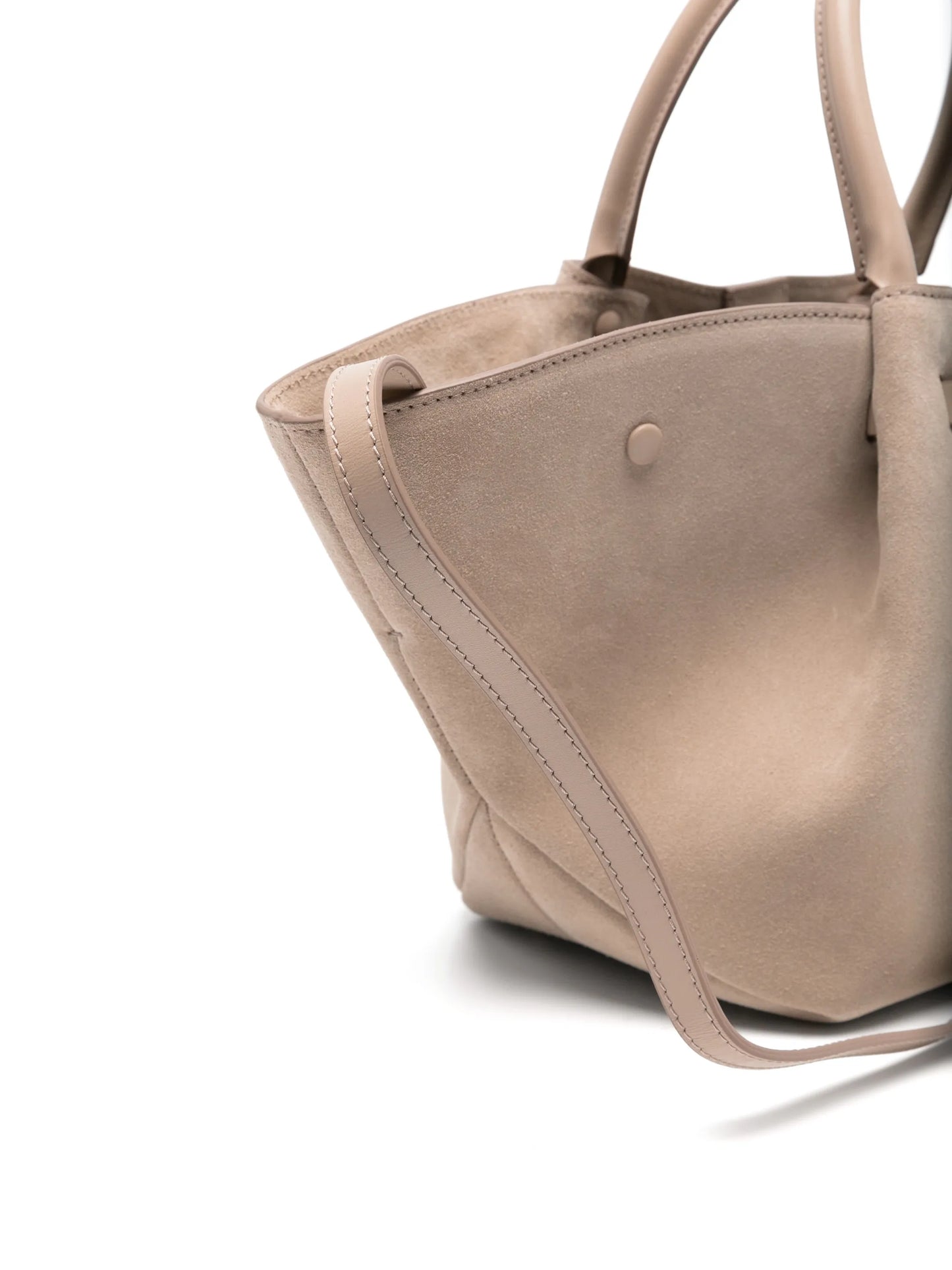 Midi New York suede tote bag