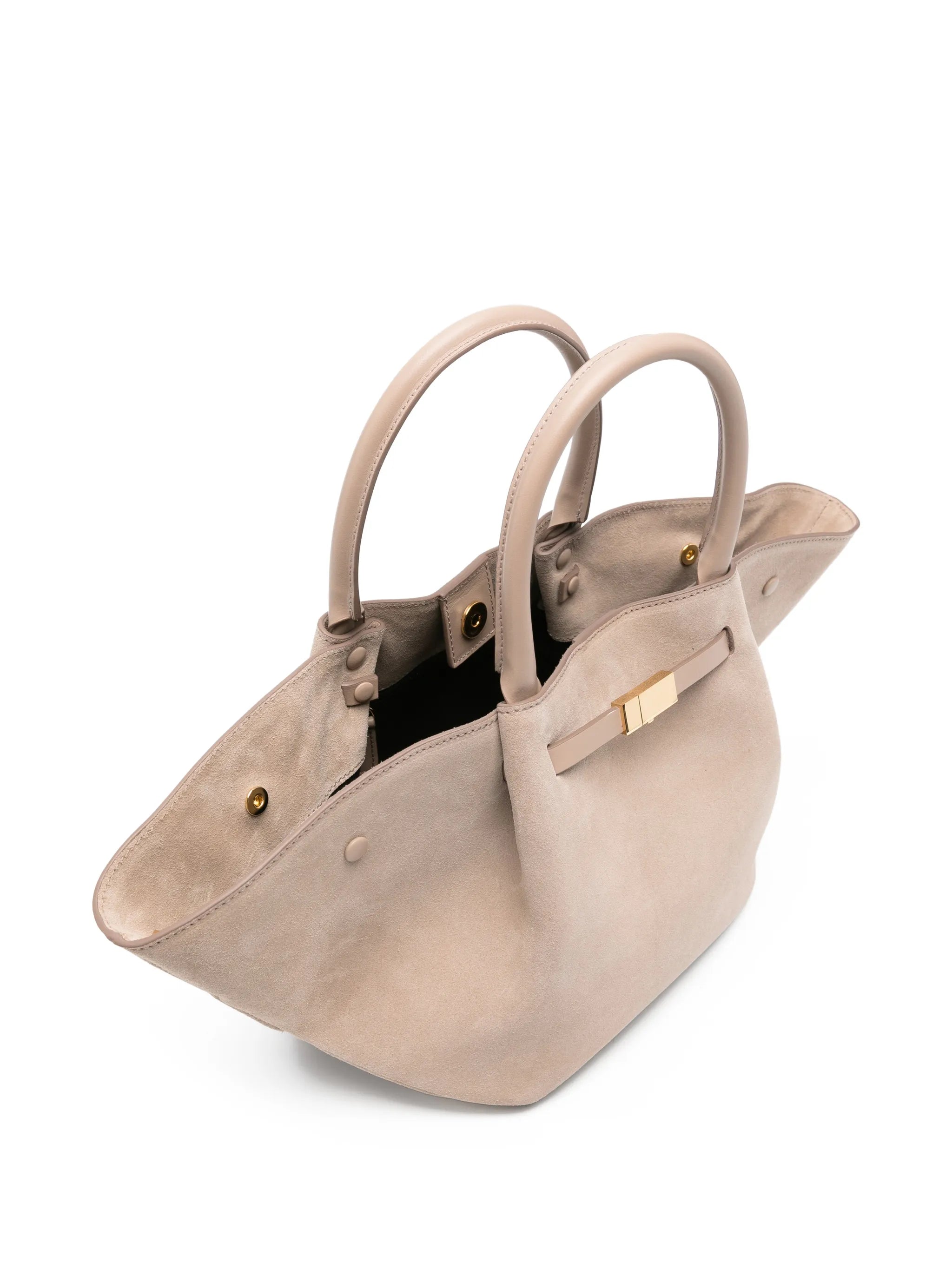 Midi New York suede tote bag