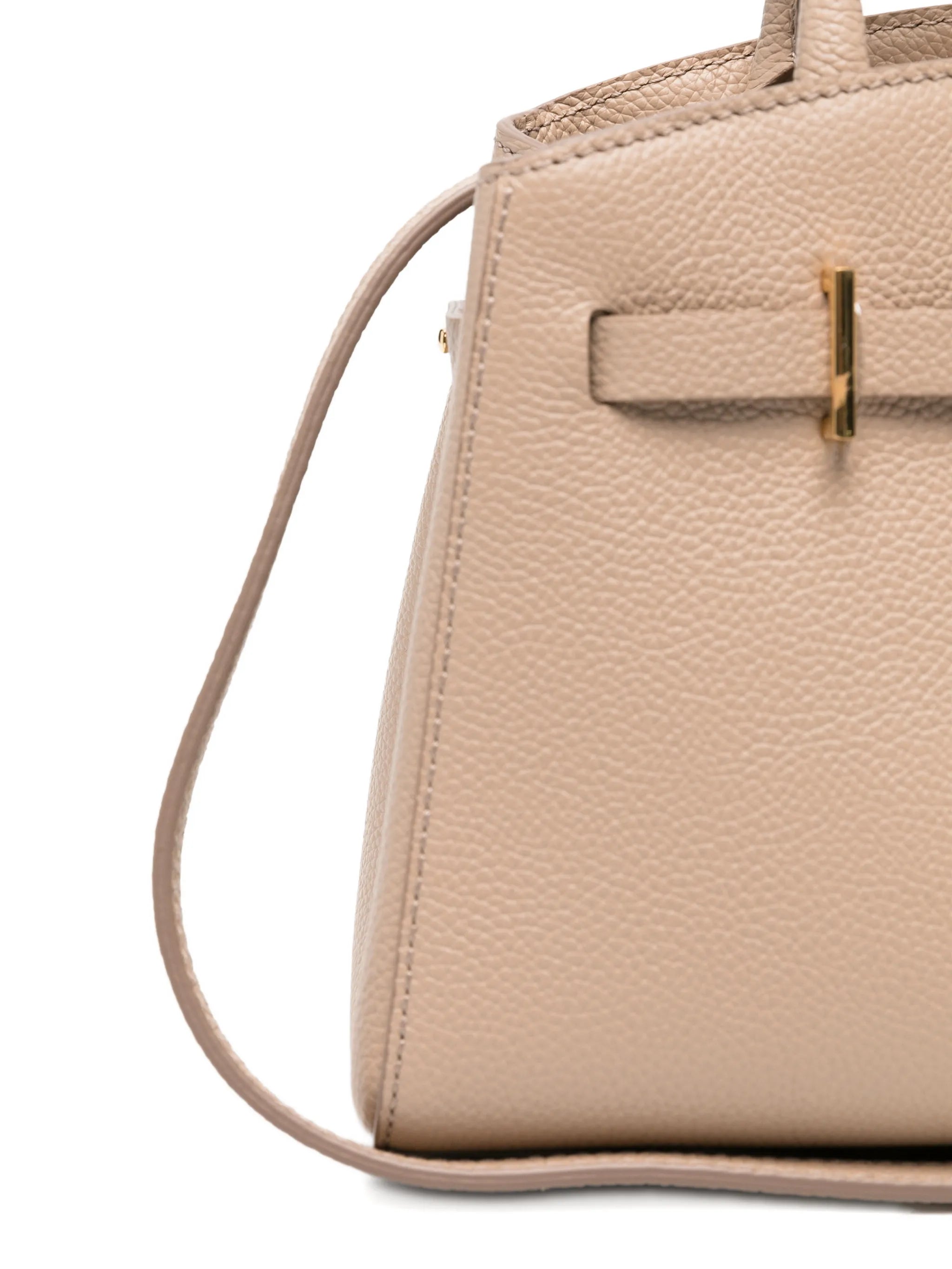 small Hudson hammered leather tote bag