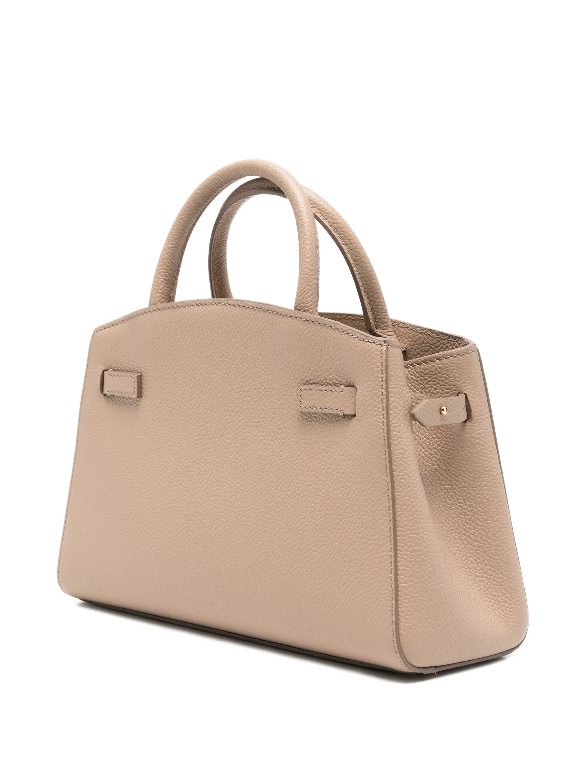 small Hudson hammered leather tote bag