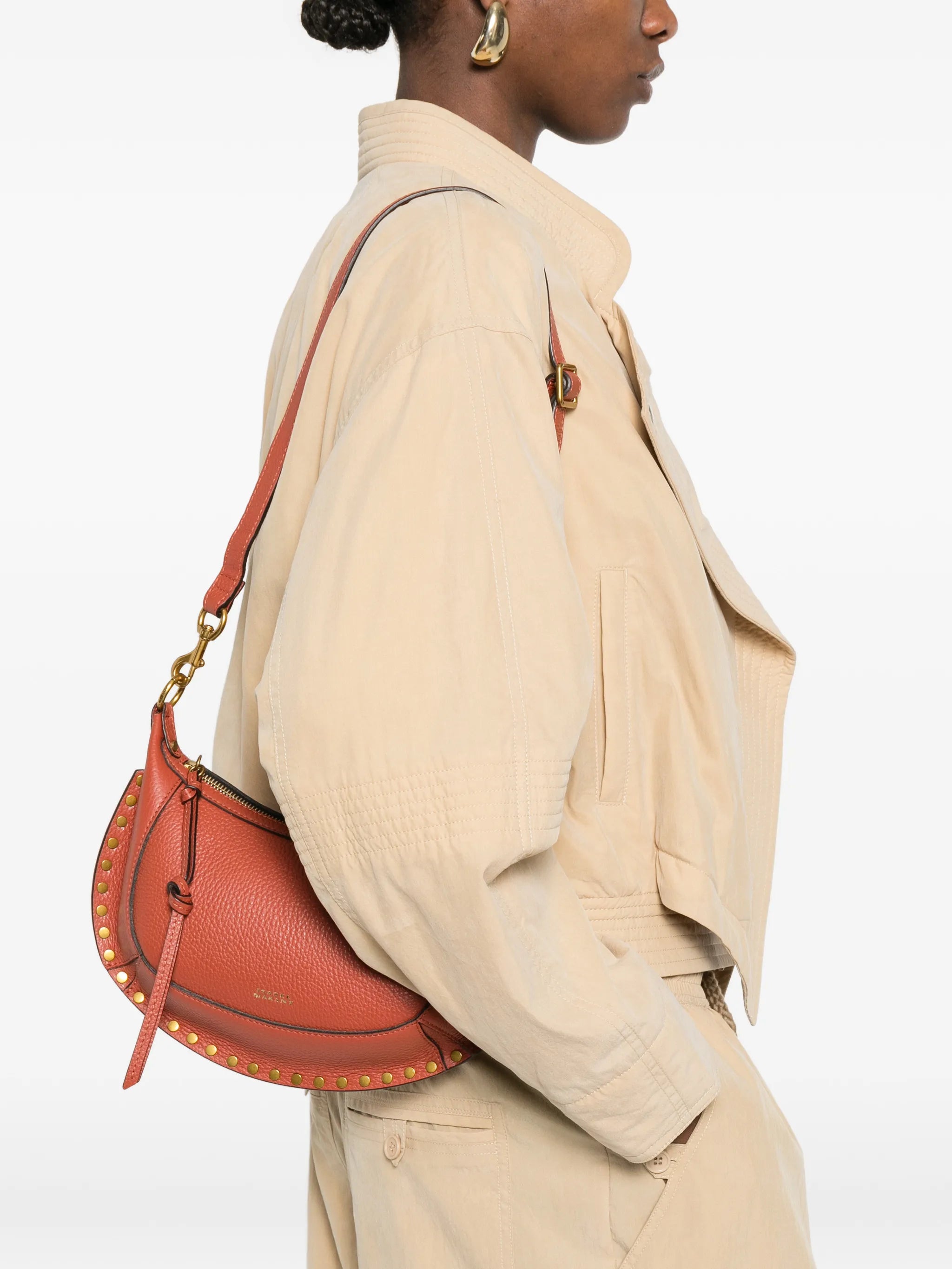 Okasan Moon leather shoulder bag