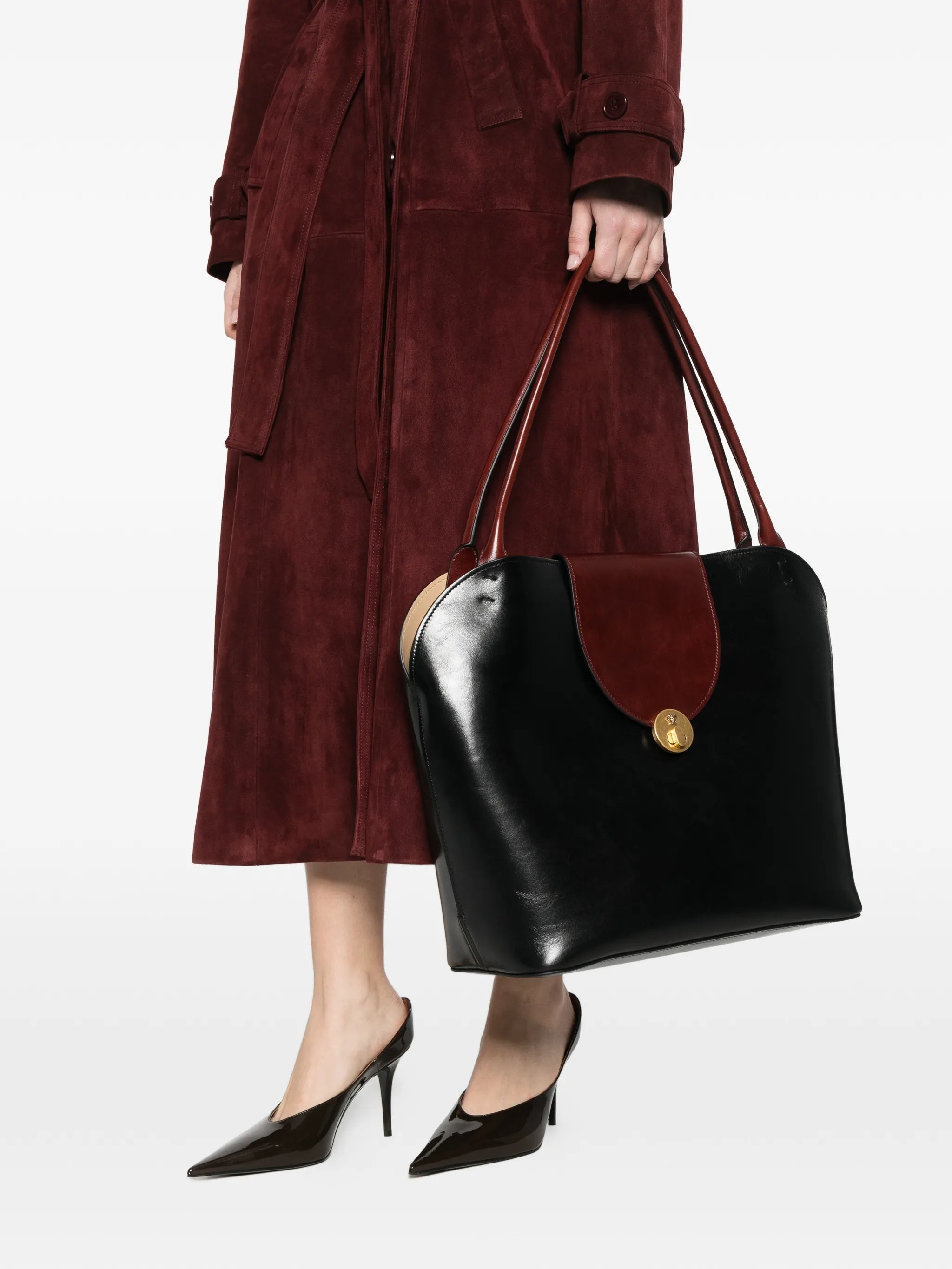 large leather shoulder bag