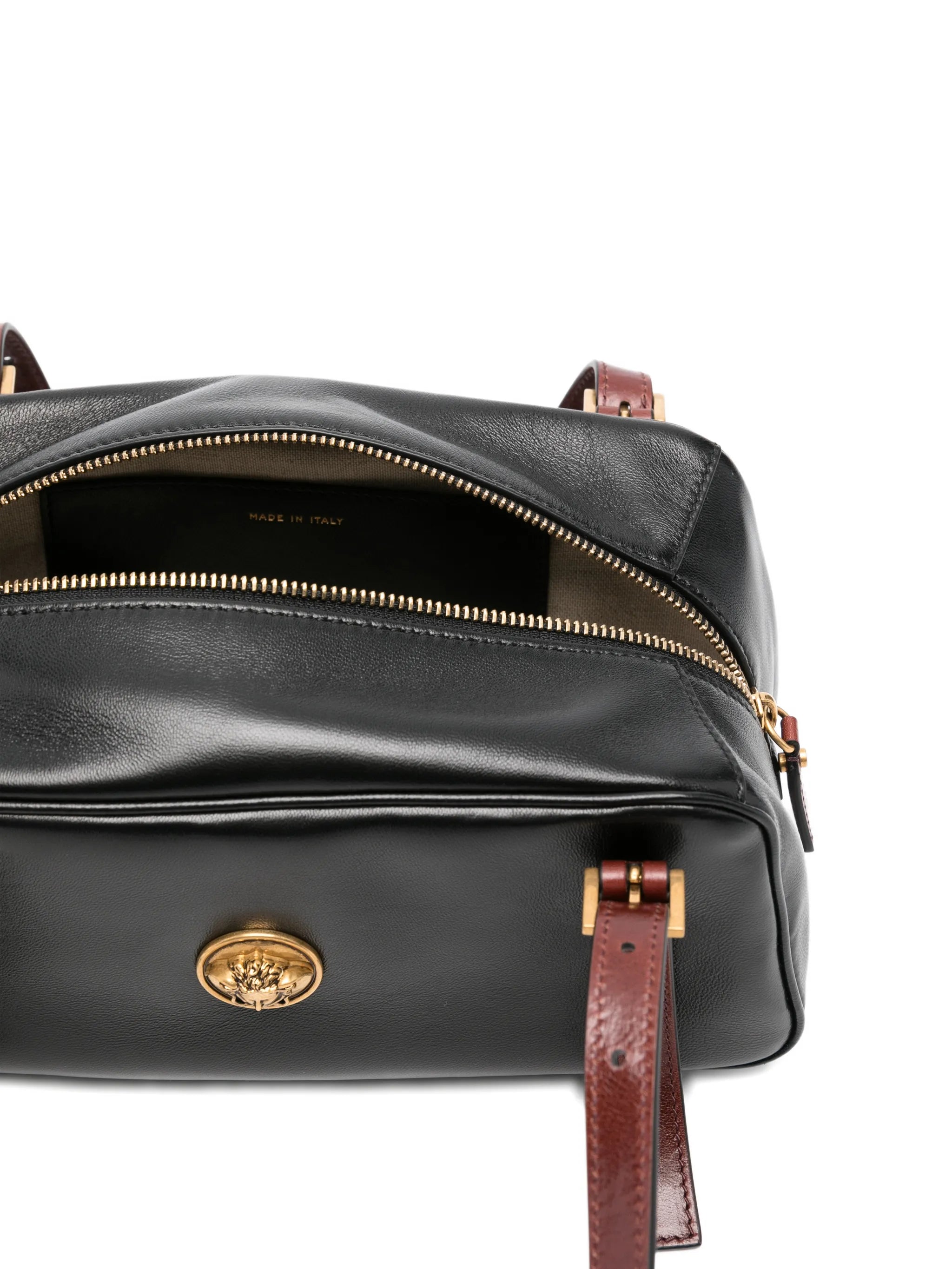 Medusa-appliqué bowling bag