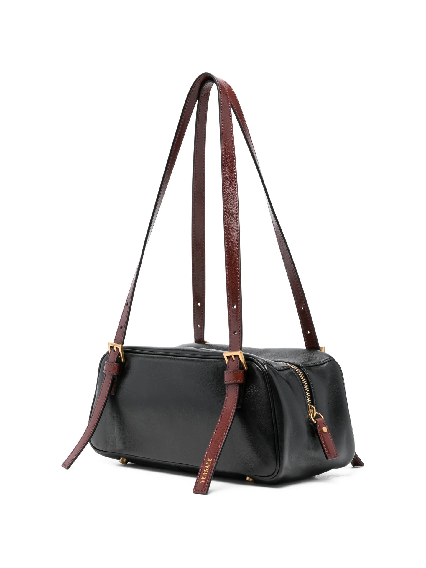 Medusa-appliqué bowling bag