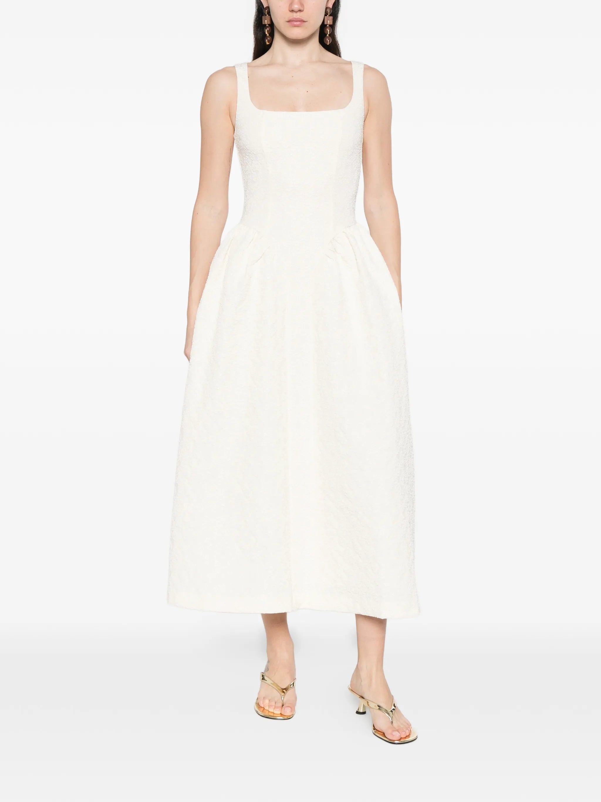 Jacquard midi dress
