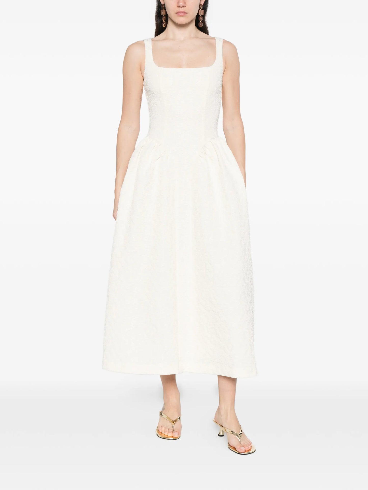 Jacquard midi dress