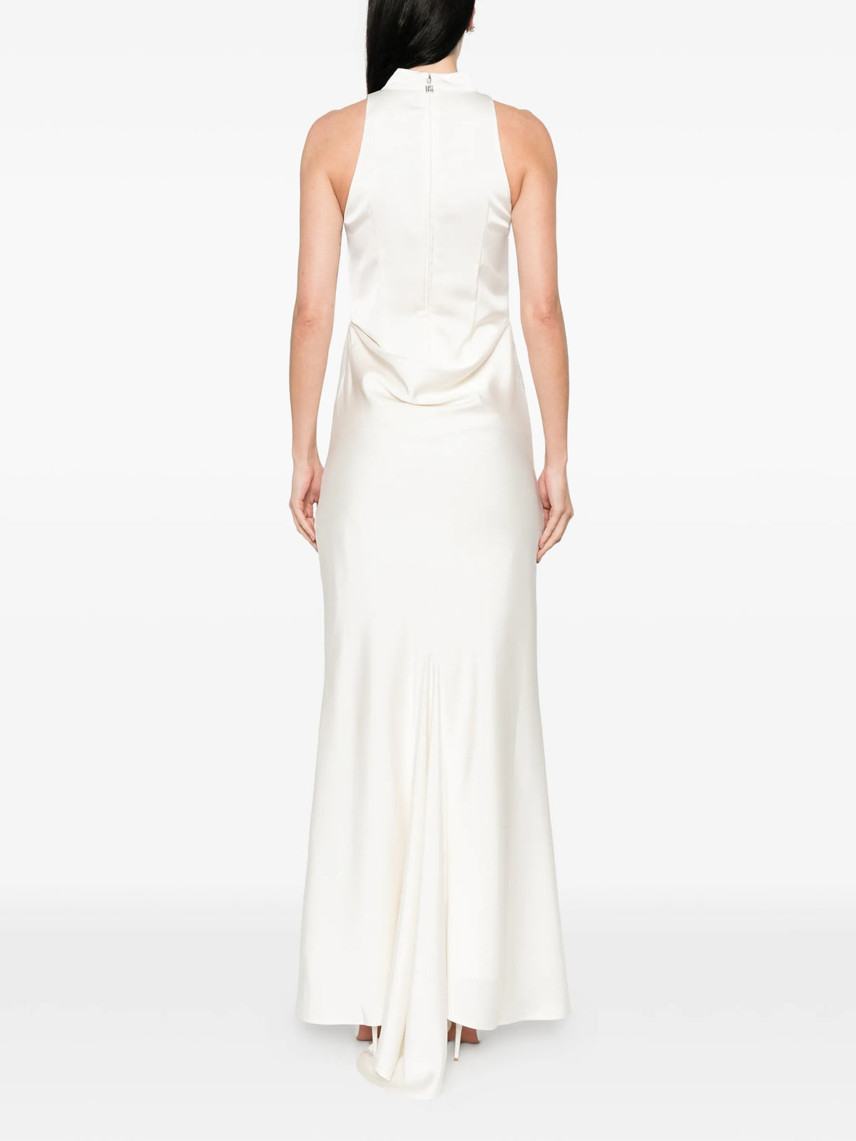 high-neck maxi dress