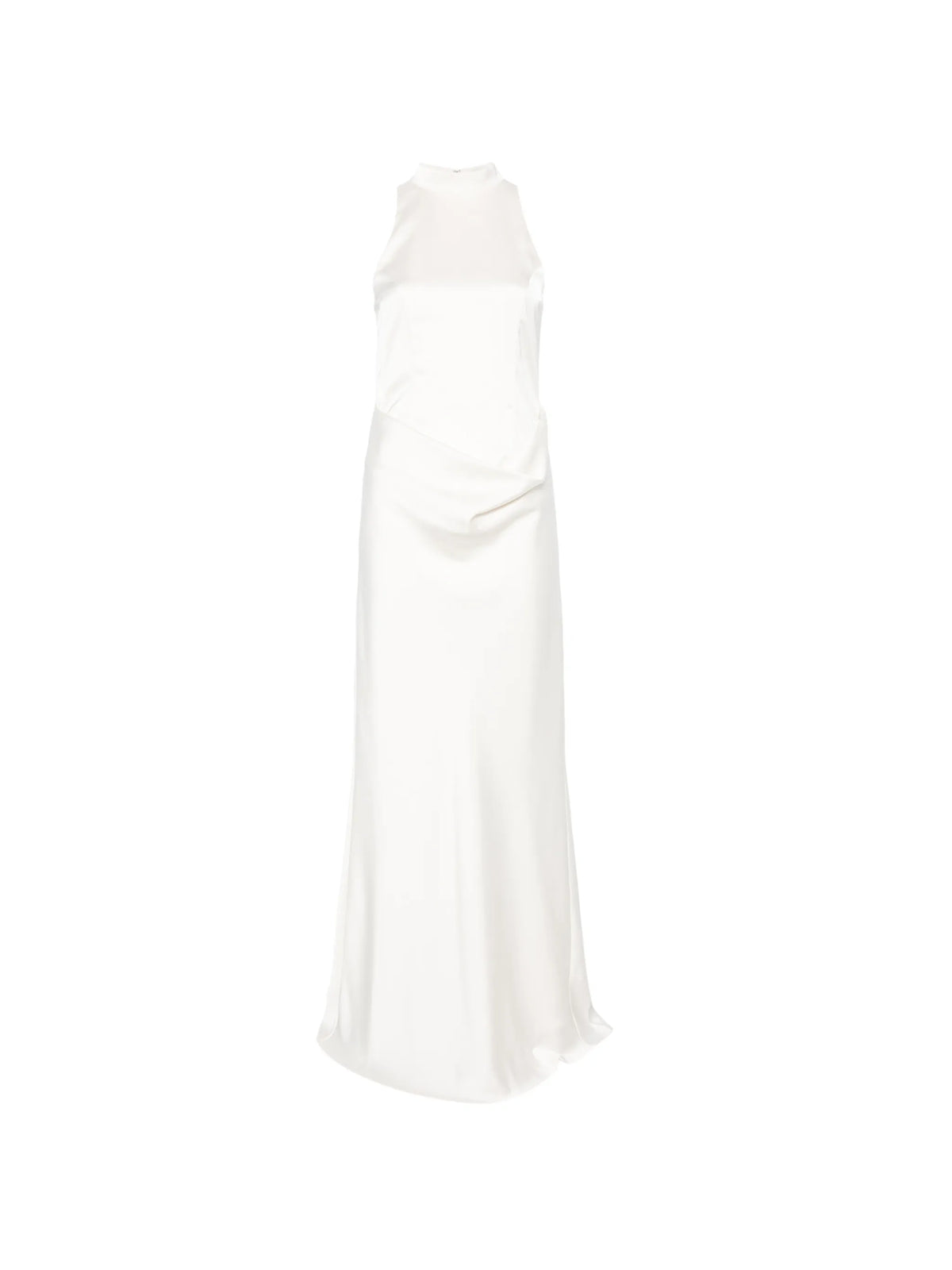 high-neck maxi dress