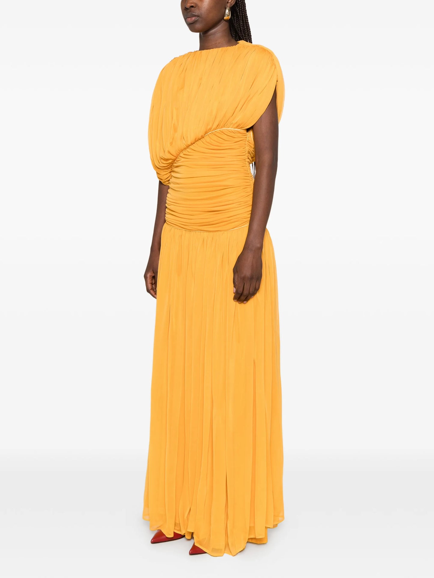 Gai ruched maxi dress