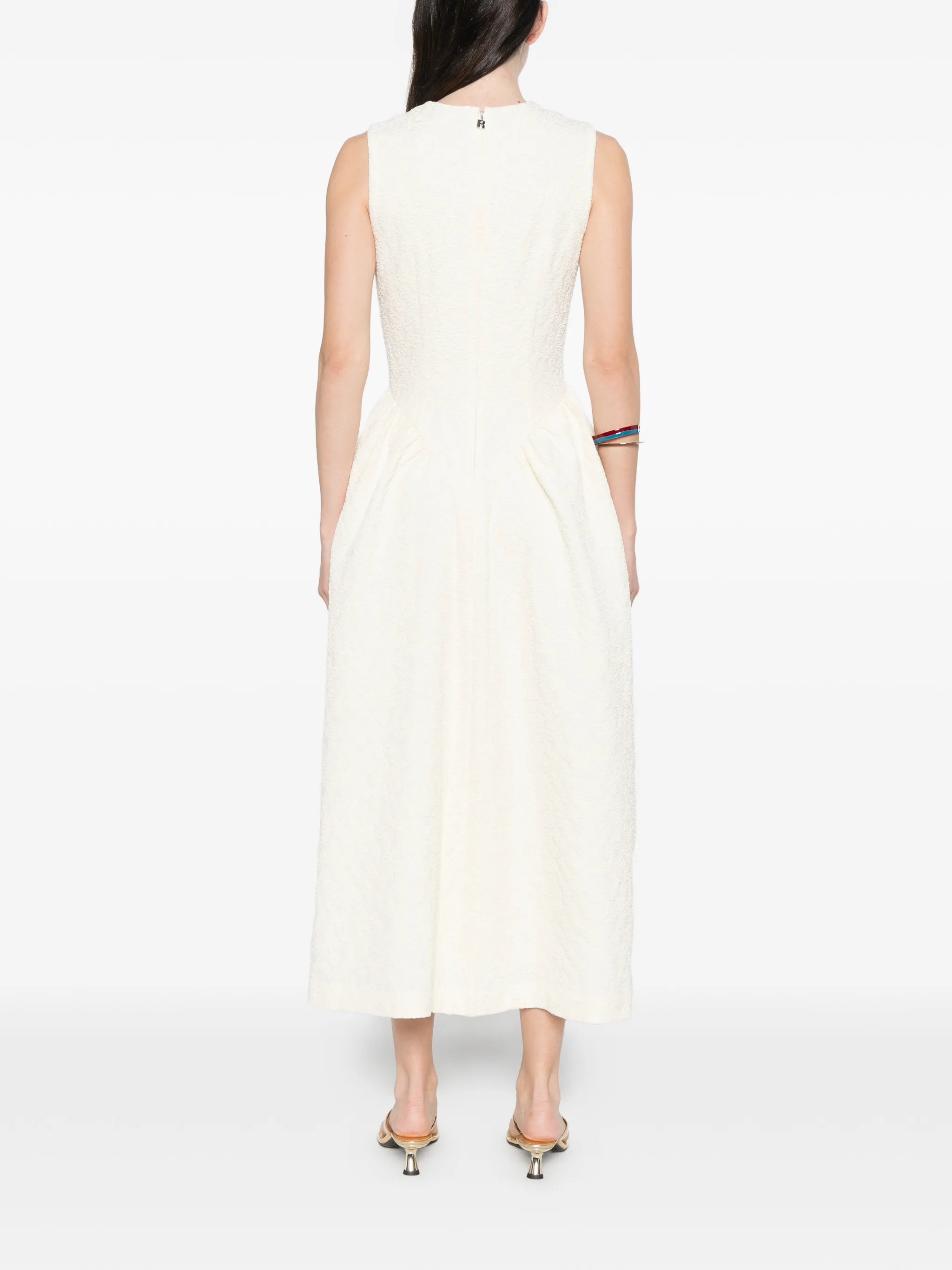 jacquard midi dress