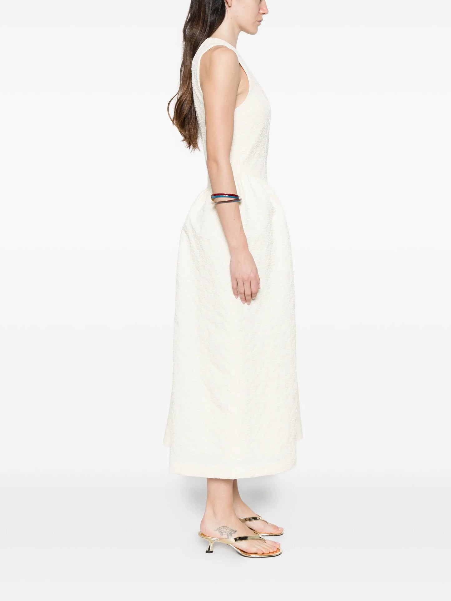 jacquard midi dress