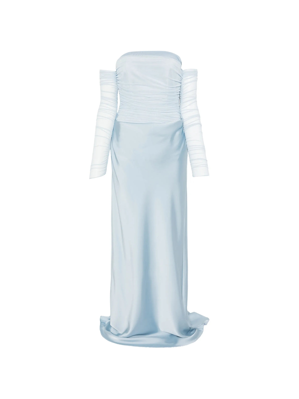 ruched maxi dress