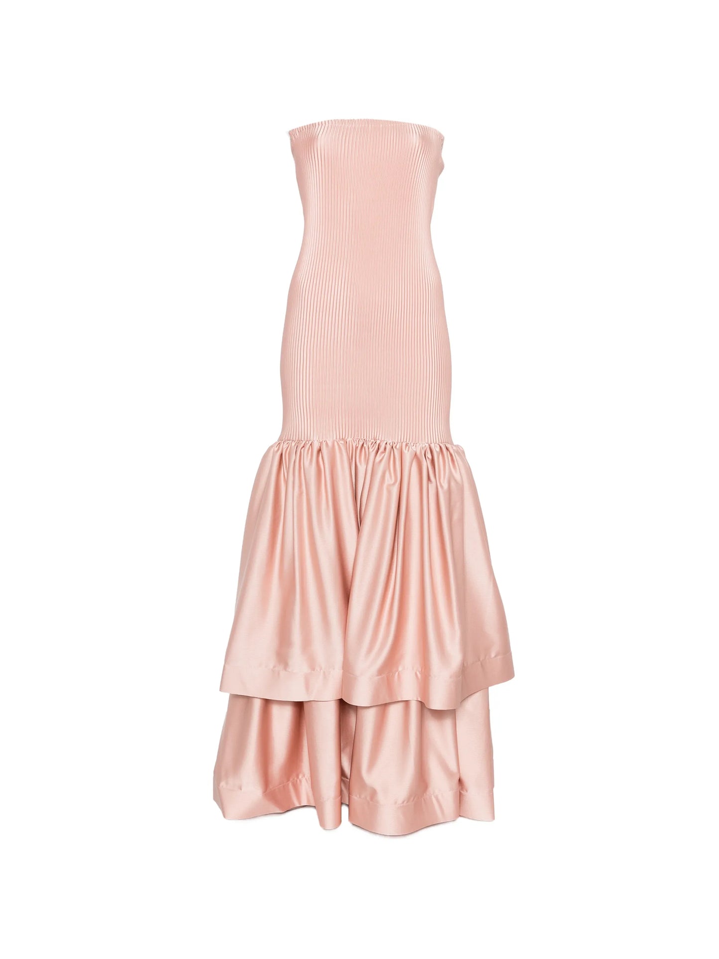Elevate Gown pleated tiered gown