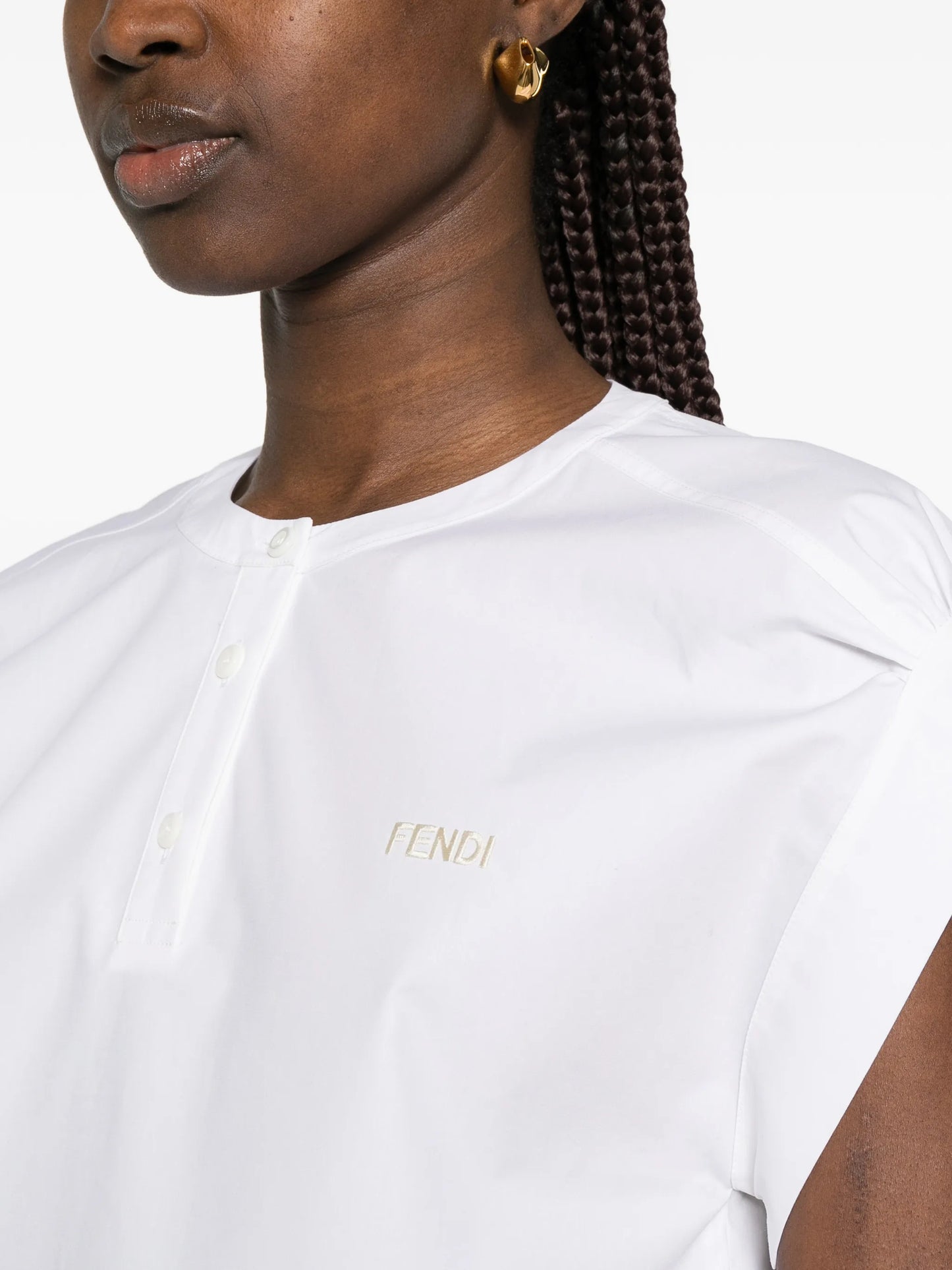 drawstring-hem blouse