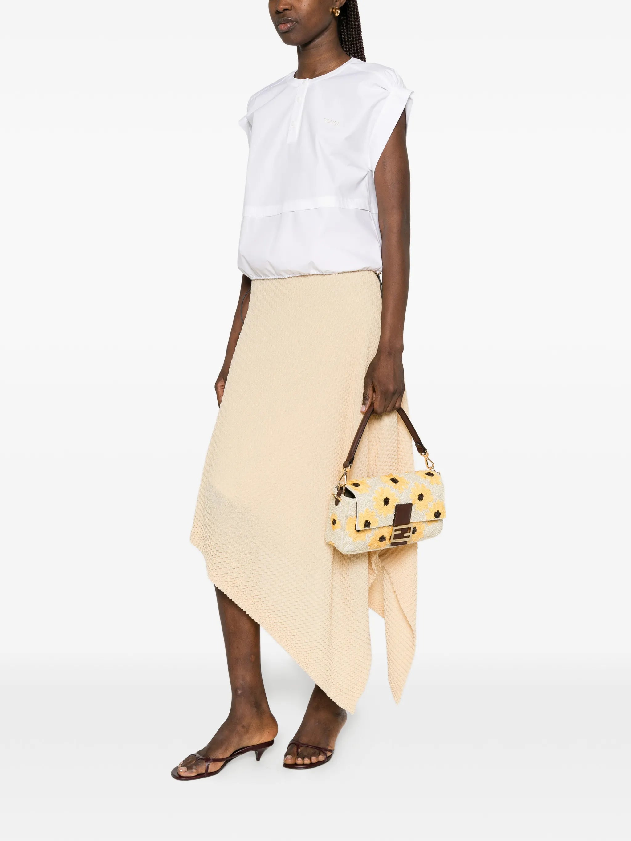 drawstring-hem blouse