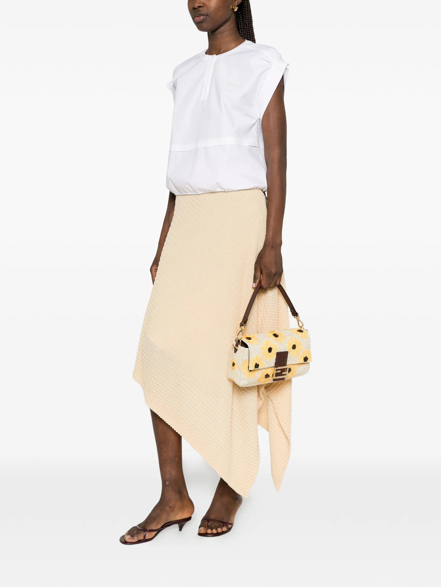 drawstring-hem blouse
