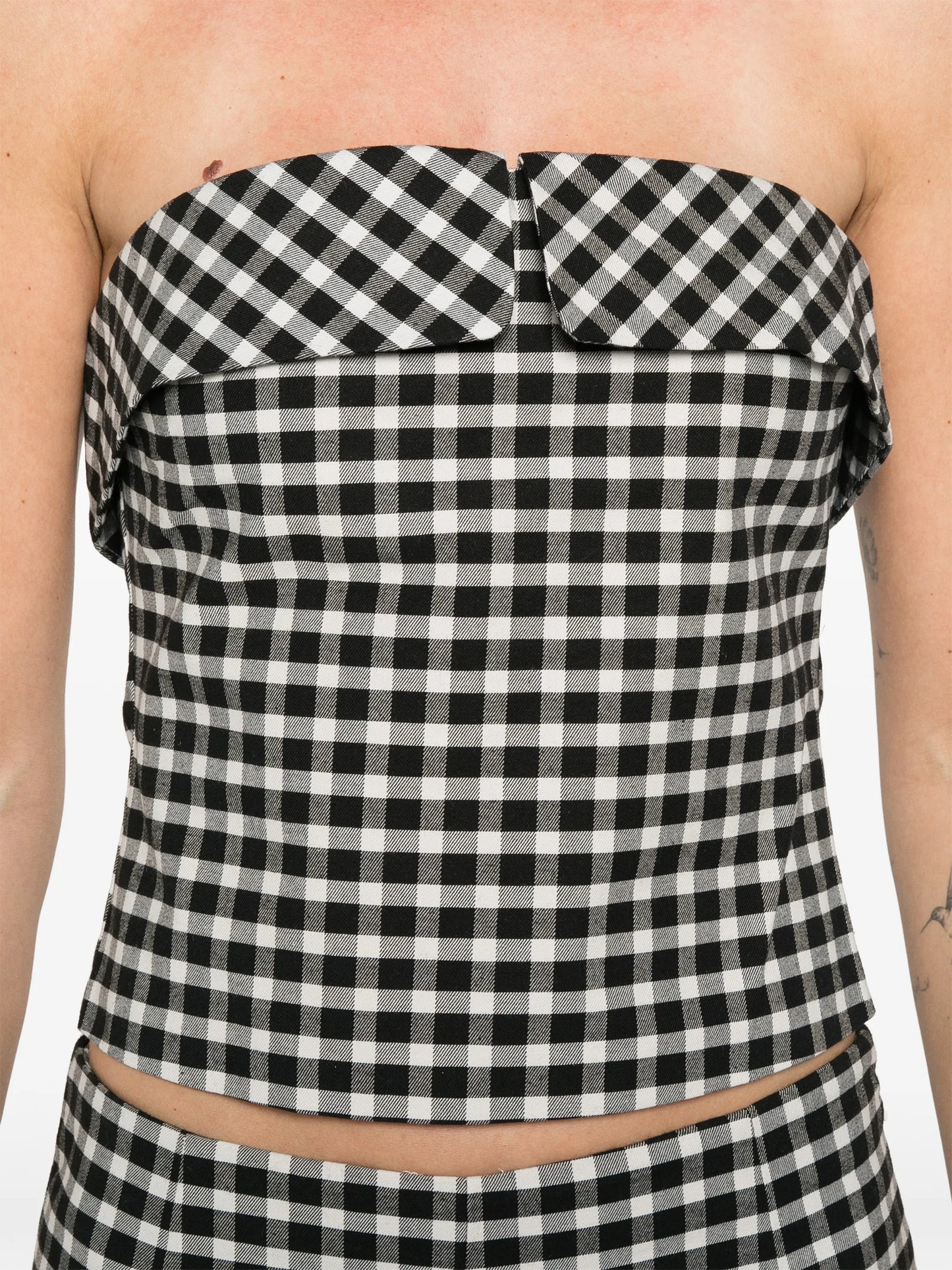 Chiara strapless cotton top