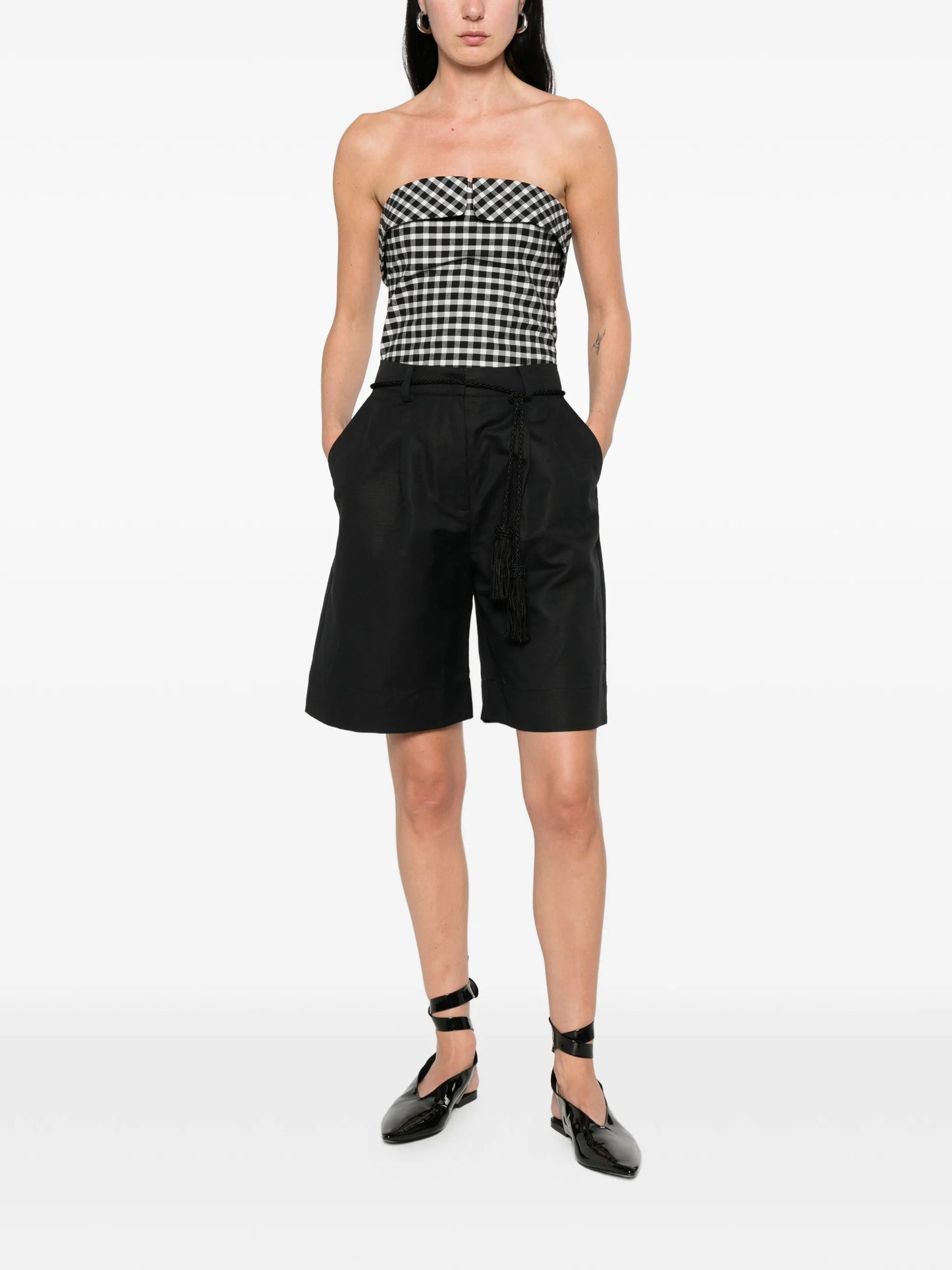 Yvette high-waisted tailored short