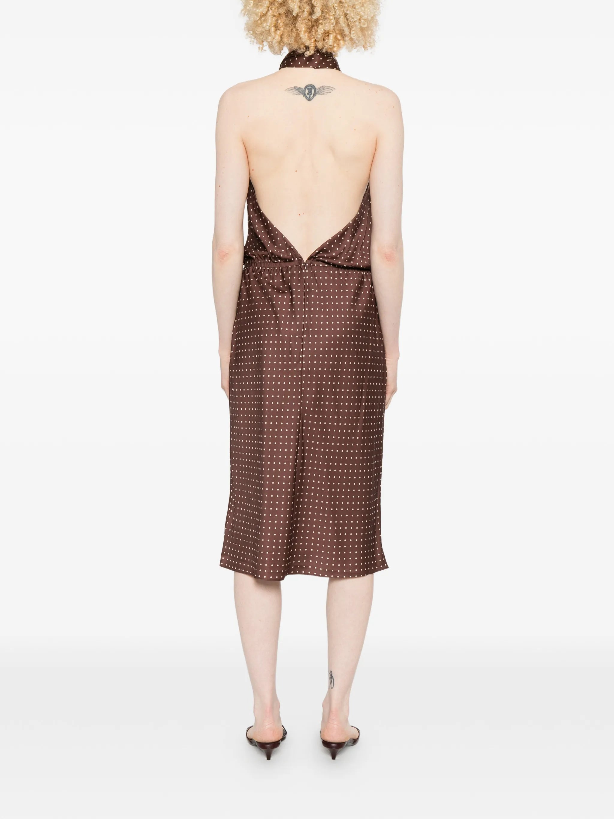 Phoebe polka-dot dress