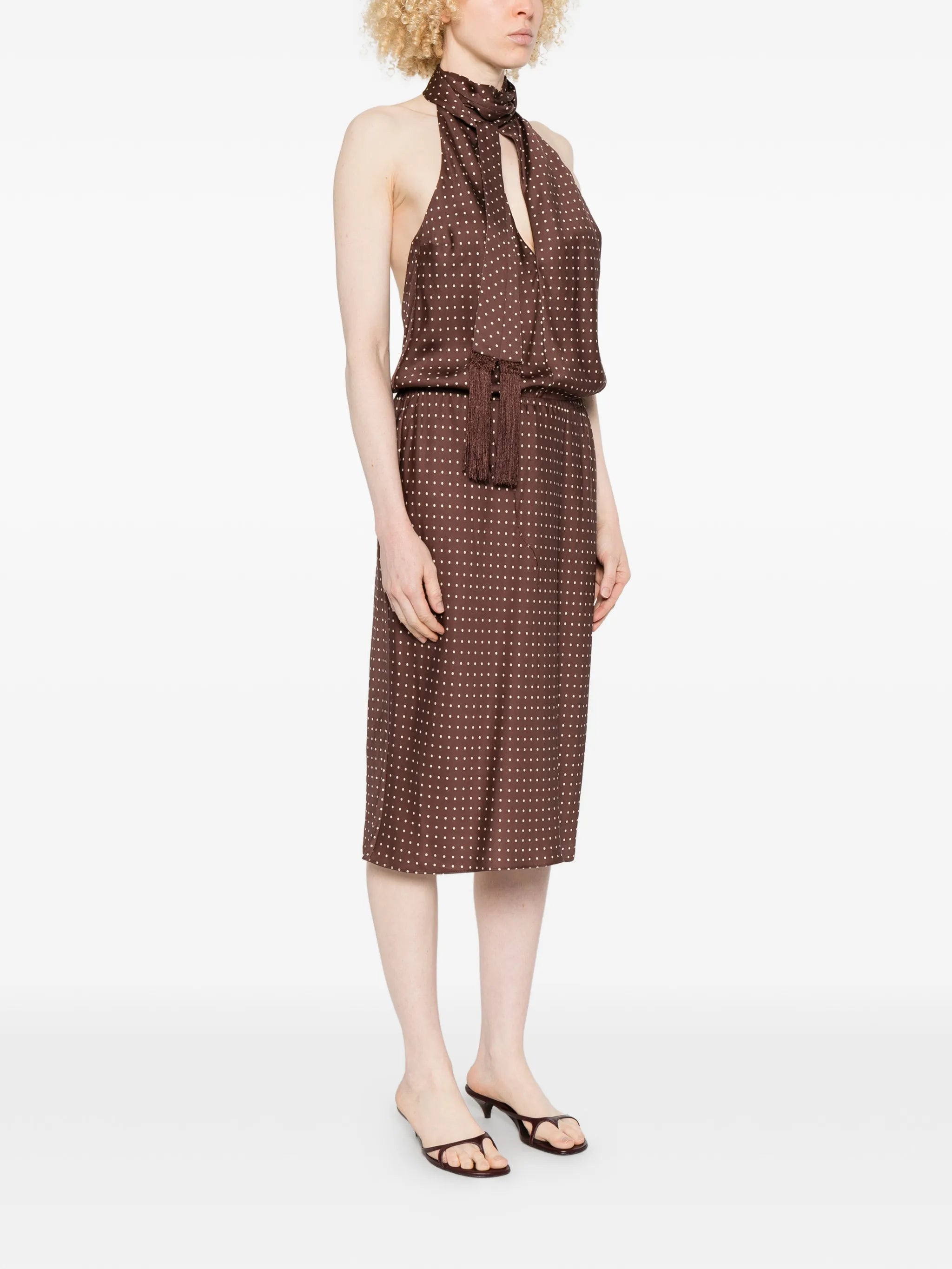 Phoebe polka-dot dress