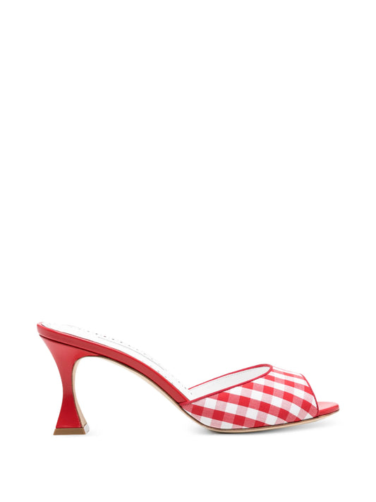Jadara gingham mules