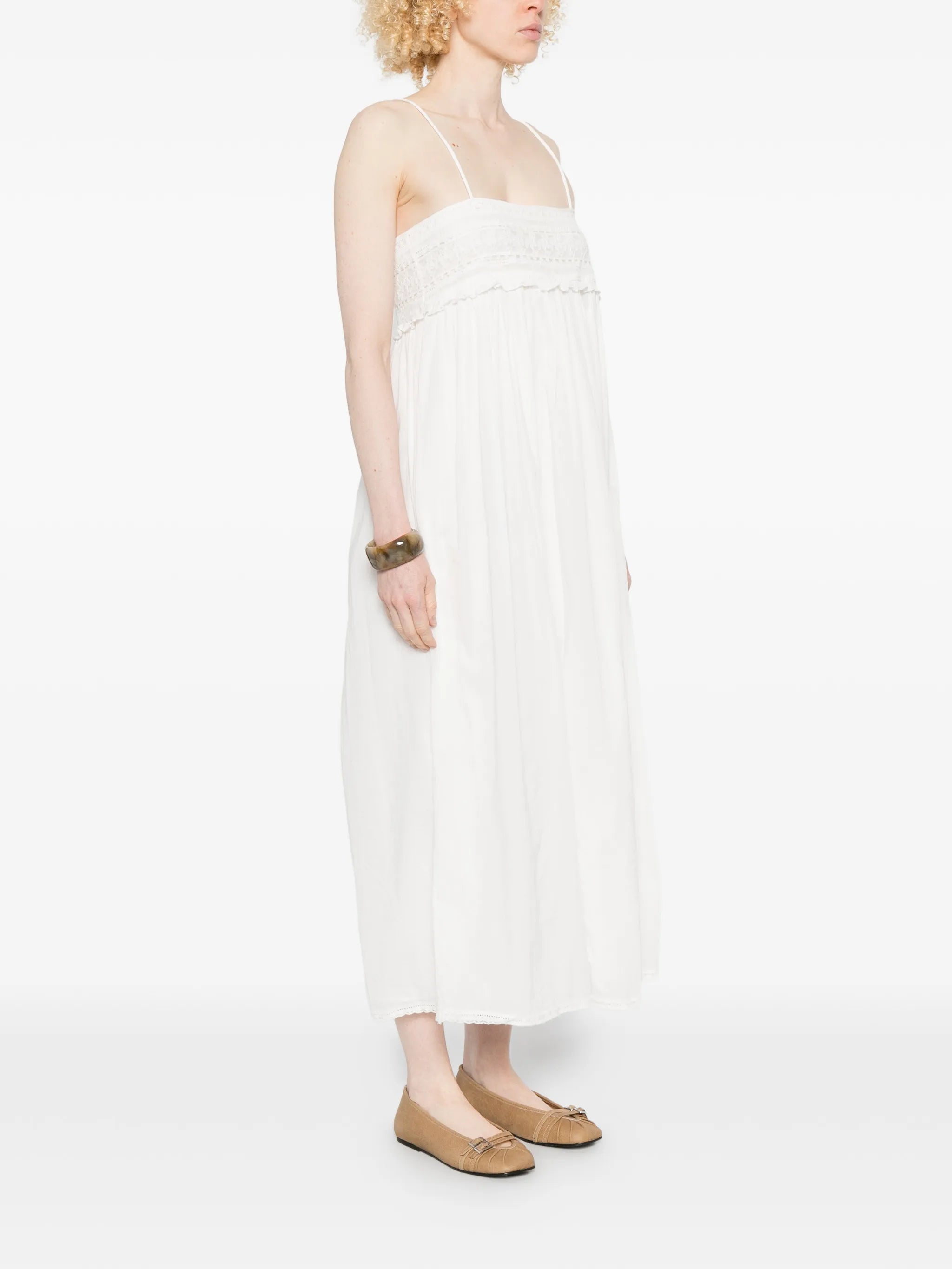 Danielle lace-trim maxi dress