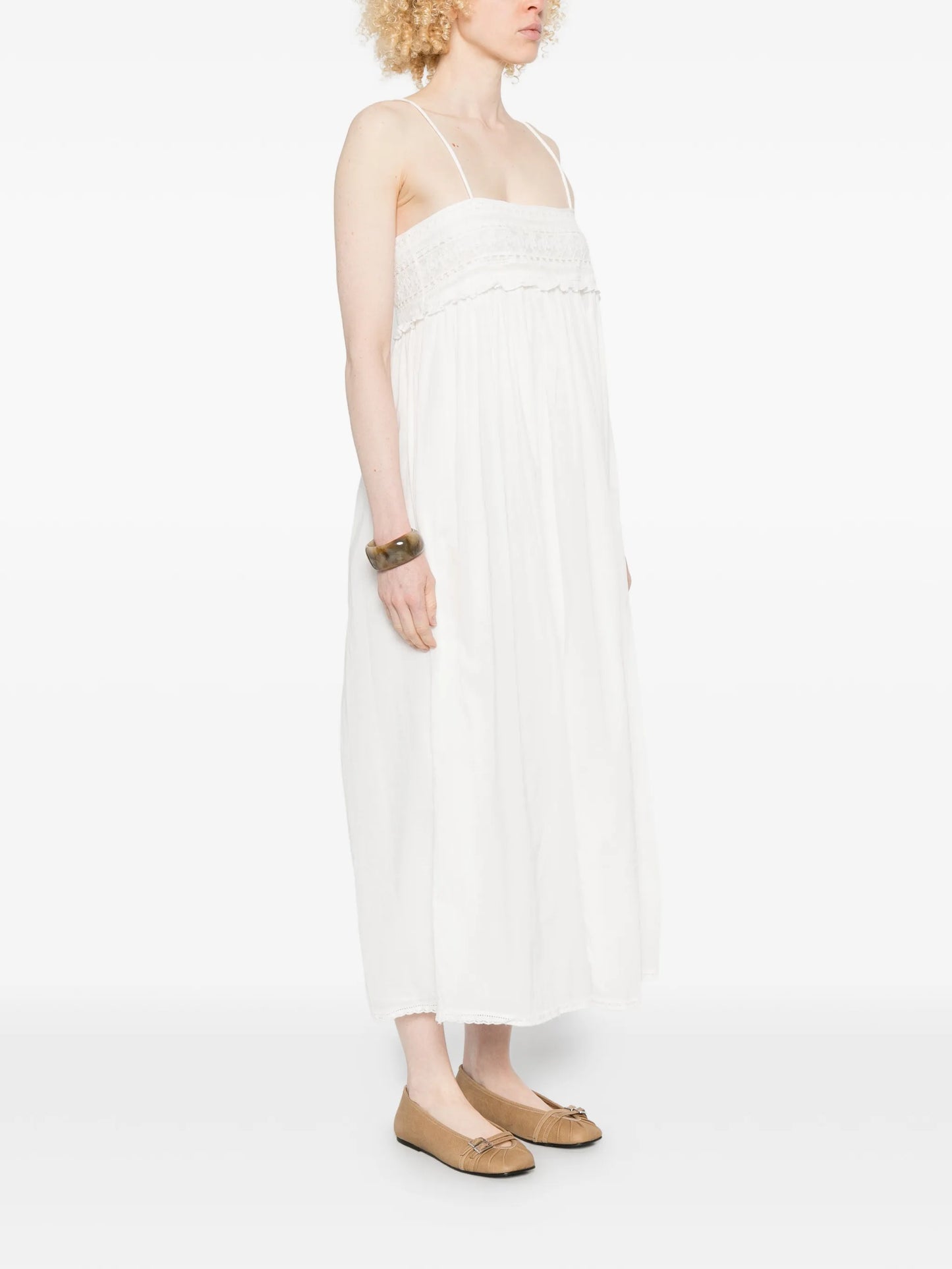 Danielle lace-trim maxi dress