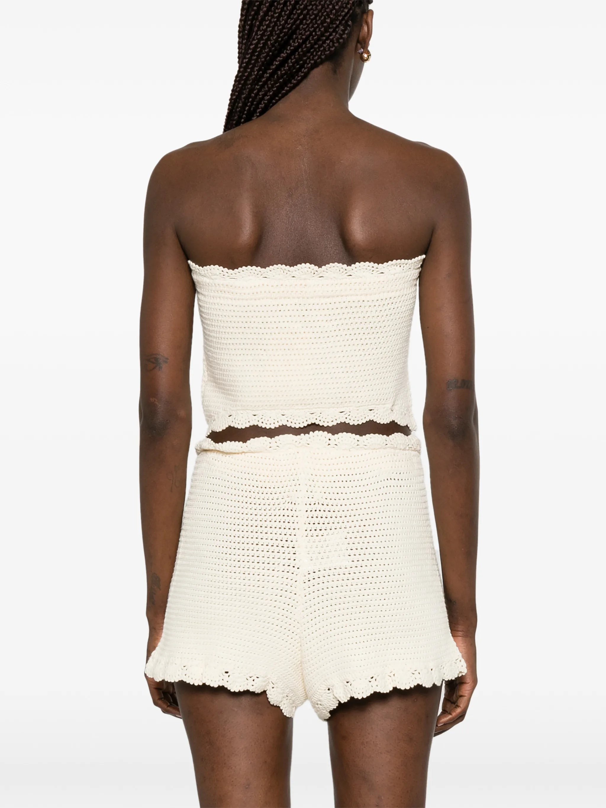 Dylan crocheted strapless top