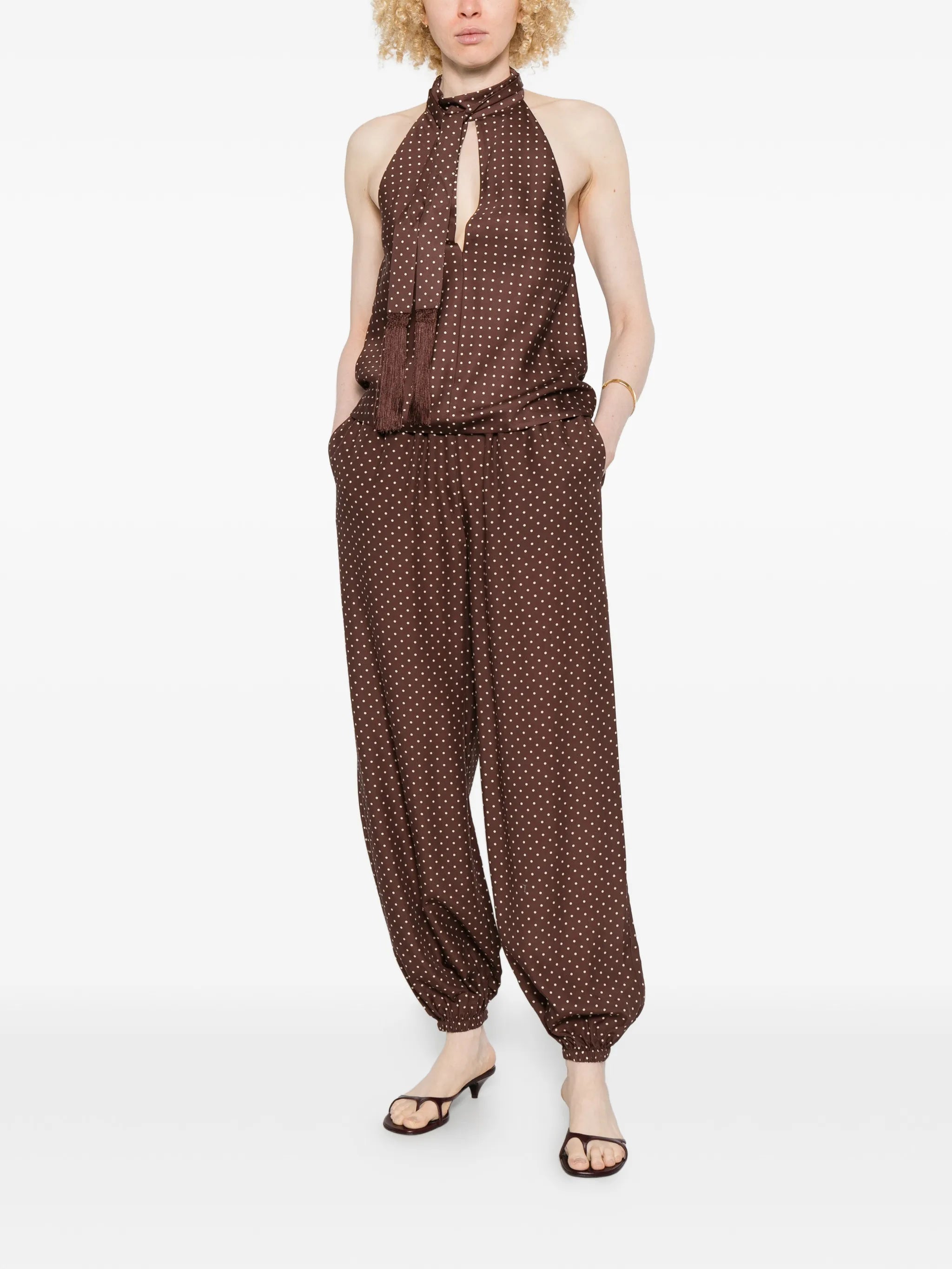 Phoebe polka-dot top