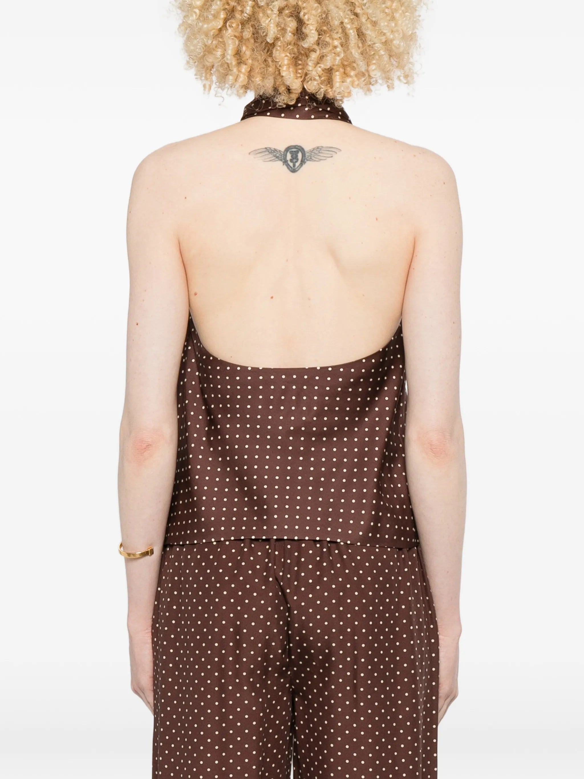 Phoebe polka-dot top