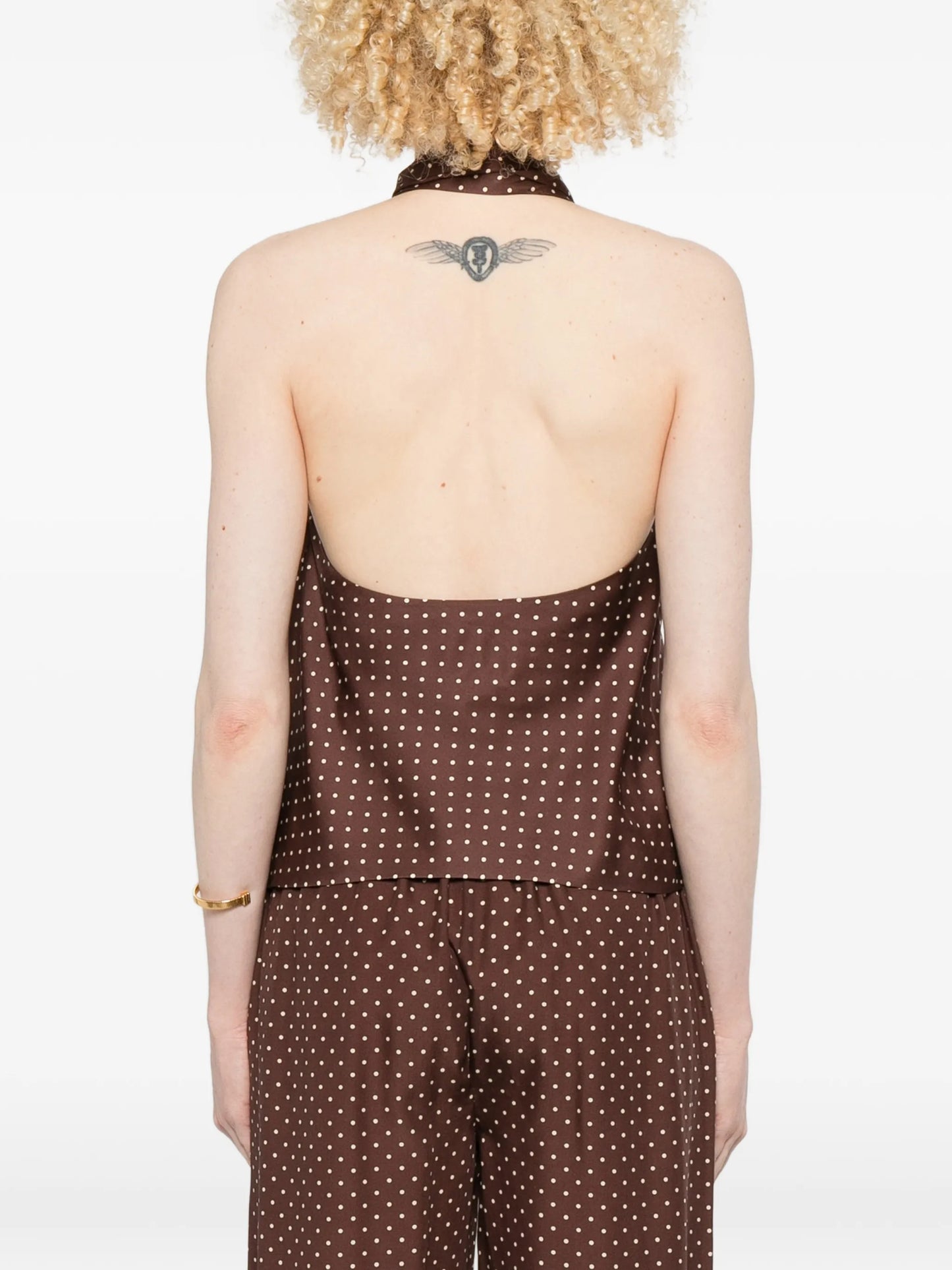 Phoebe polka-dot top