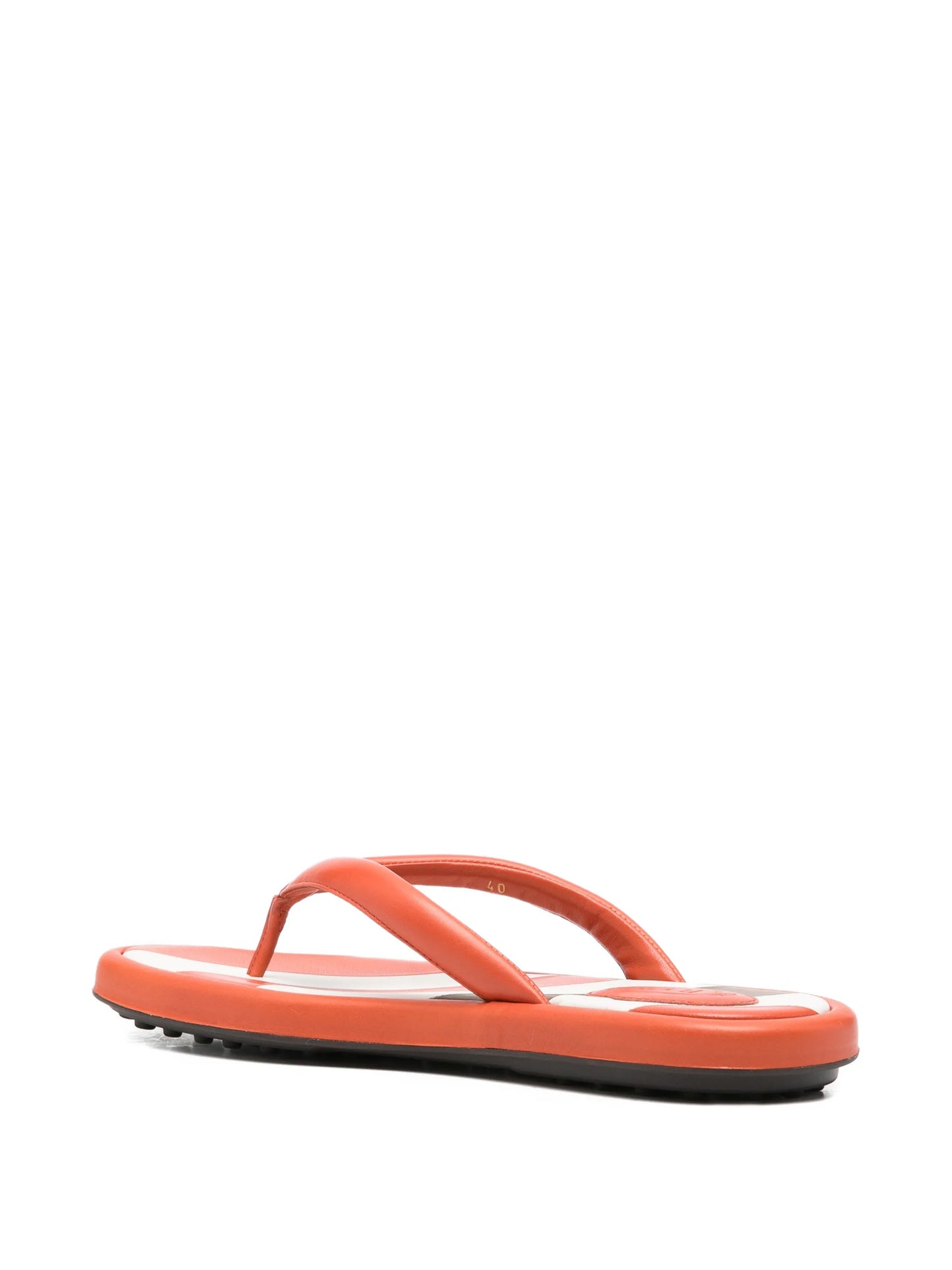 stripe detail flip flops